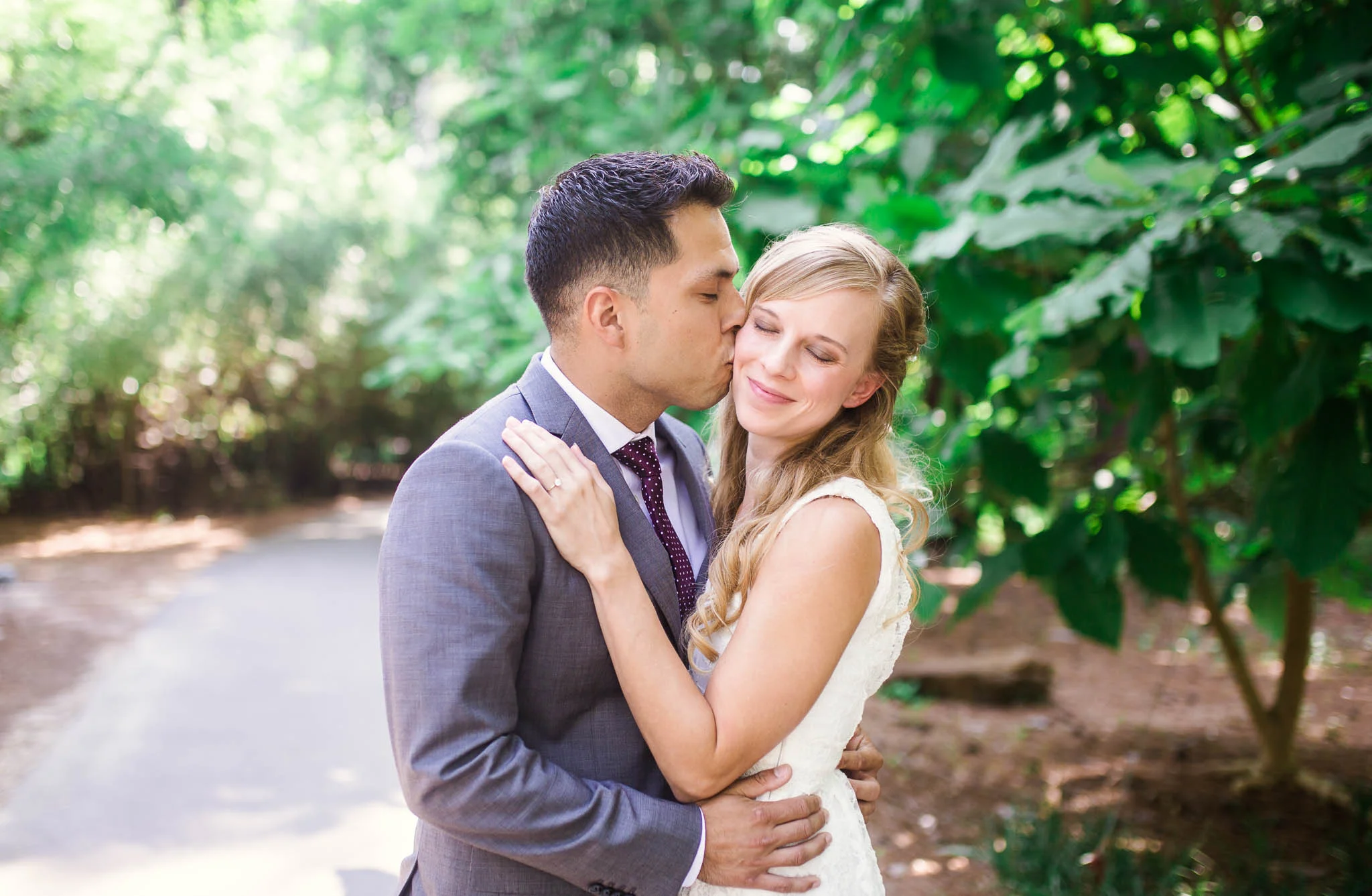 Kelly and Adam - Elopement at the Cape Fear Botanical Gardens - Fayetteville North Carolina Wedding Photographer