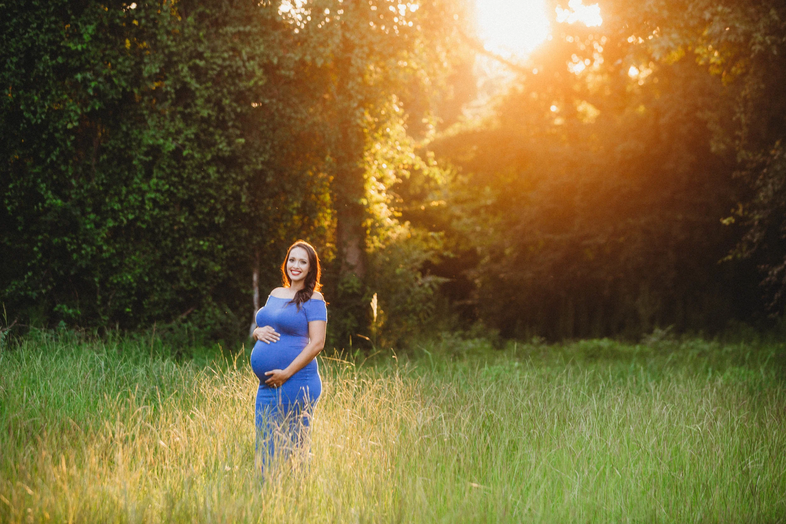 Olivia - Golden Hour Maternity Photography Session - Fayetteville North Carolina Photographer