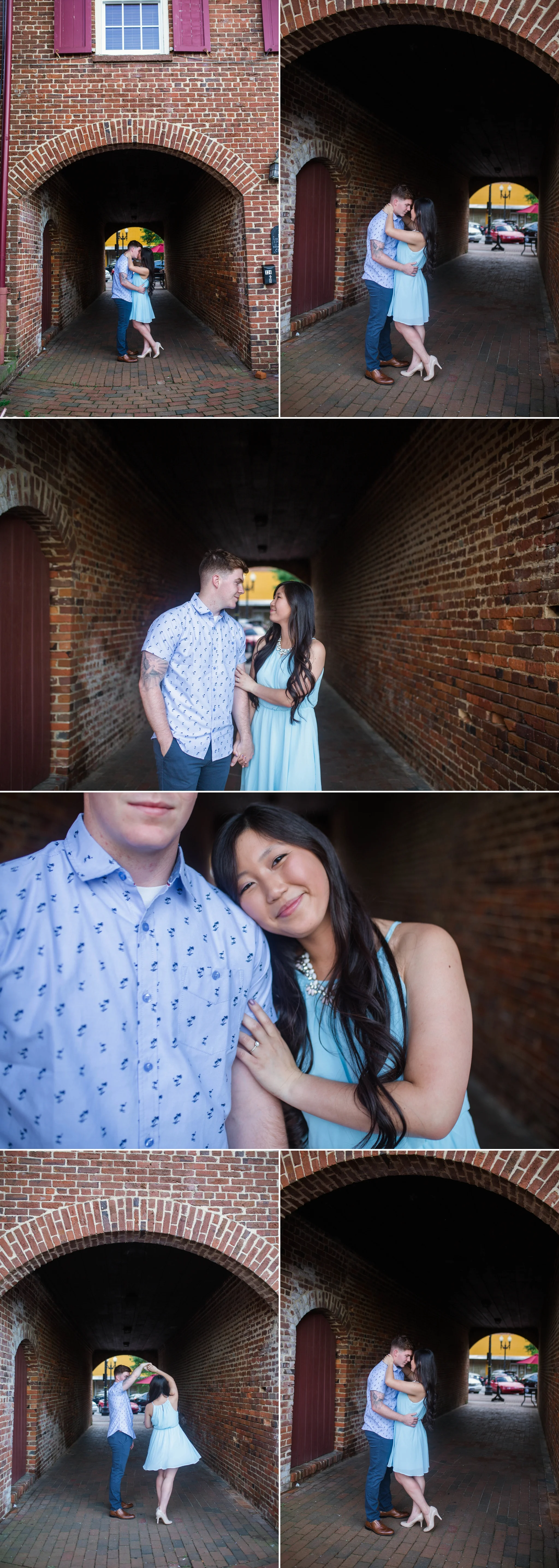 Leanne + Blake - Engagement Photography Session in Downtown Fayetteville, North Carolina