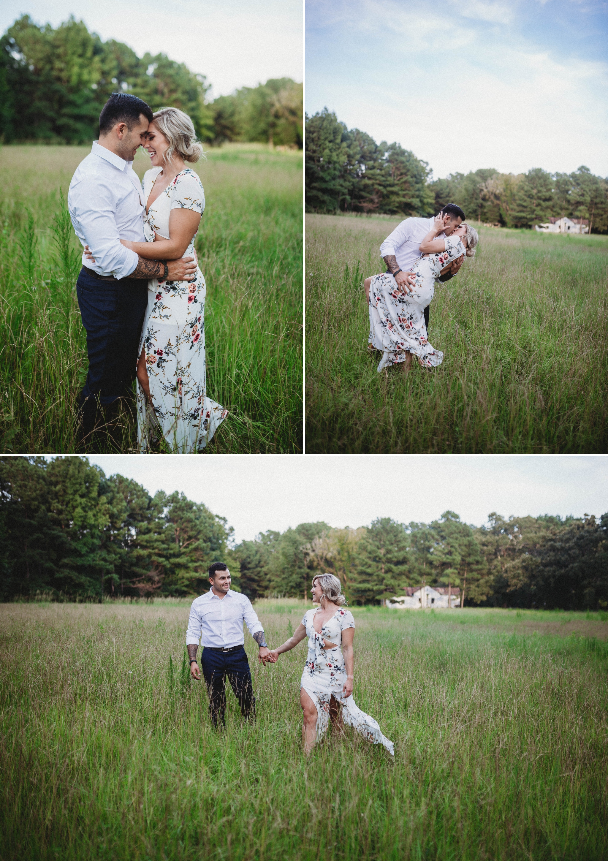 Cassie + Jesse - Engagement Photography Session in Fayetteville North Carolina - Raleigh Wedding Photographer