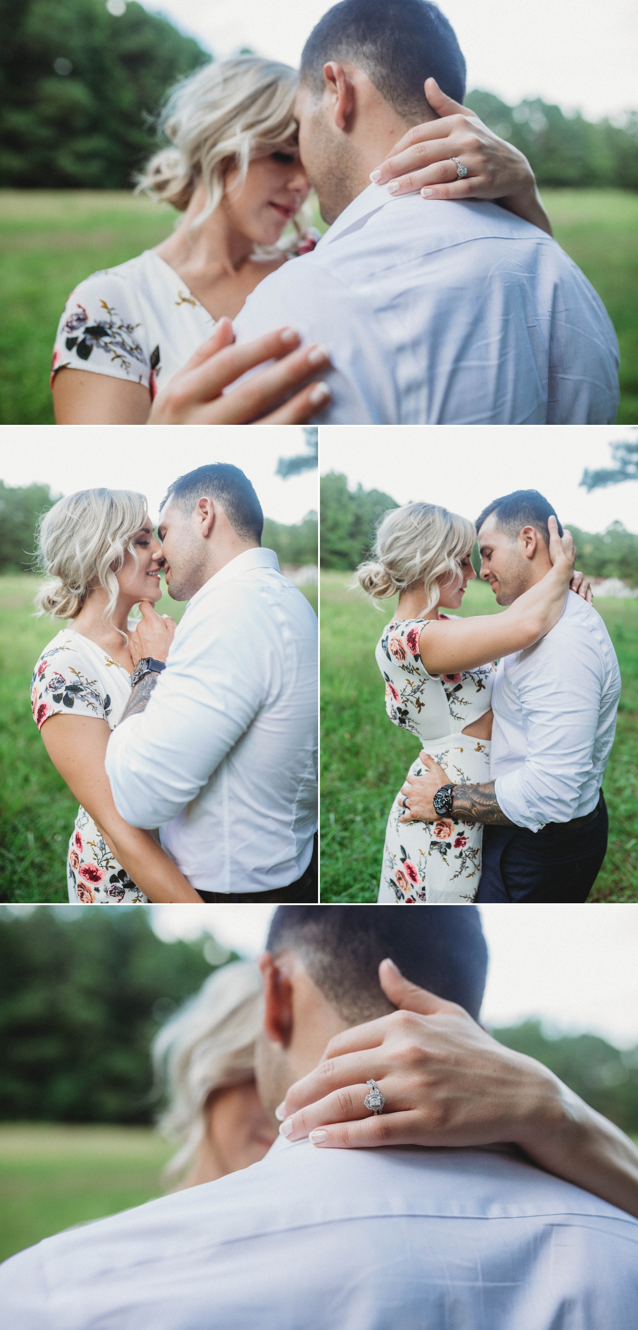 Cassie + Jesse - Engagement Photography Session in a field - Fayetteville North Carolina Wedding Photographer 6.jpg