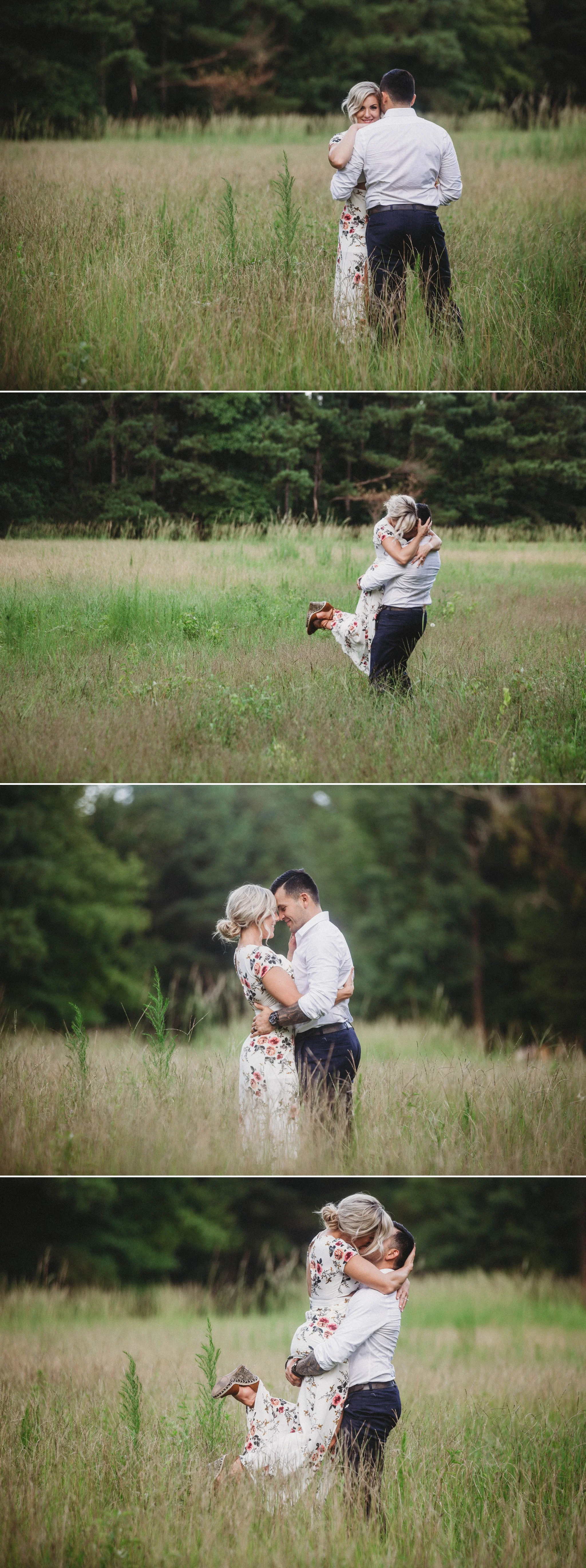 Cassie + Jesse - Engagement Photography Session in Fayetteville North Carolina - Raleigh Wedding Photographer