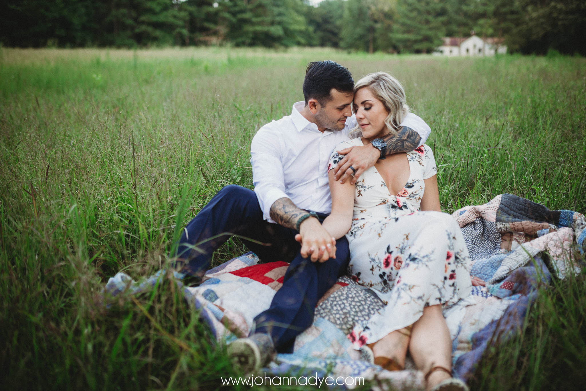 Cassie + Jesse - Engagement Photography Session in Fayetteville North Carolina