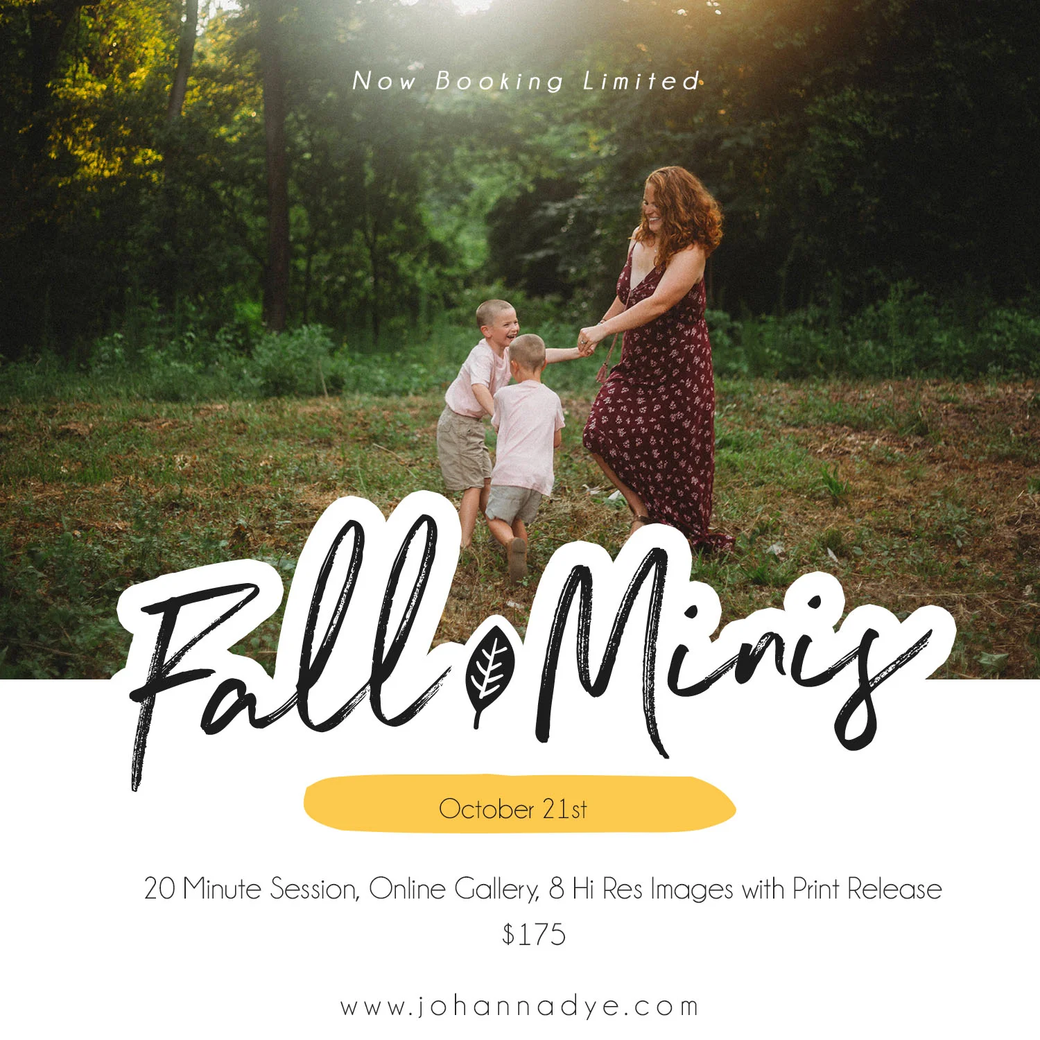 Fall Mini Photography Sessions - Fayetteville, North Carolina Photographer