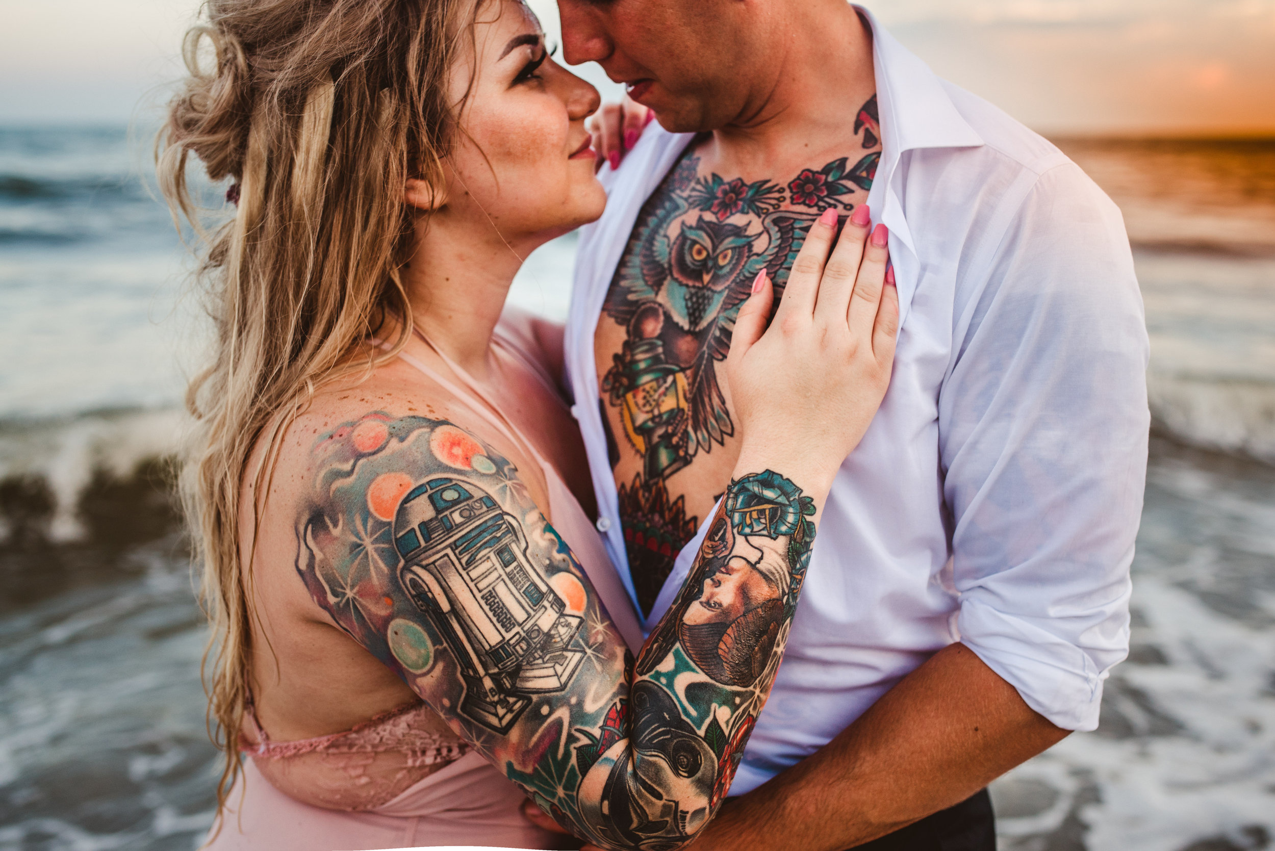 Matt + Johanna - Beach Engagement Photography at Fort Fisher, North Carolina