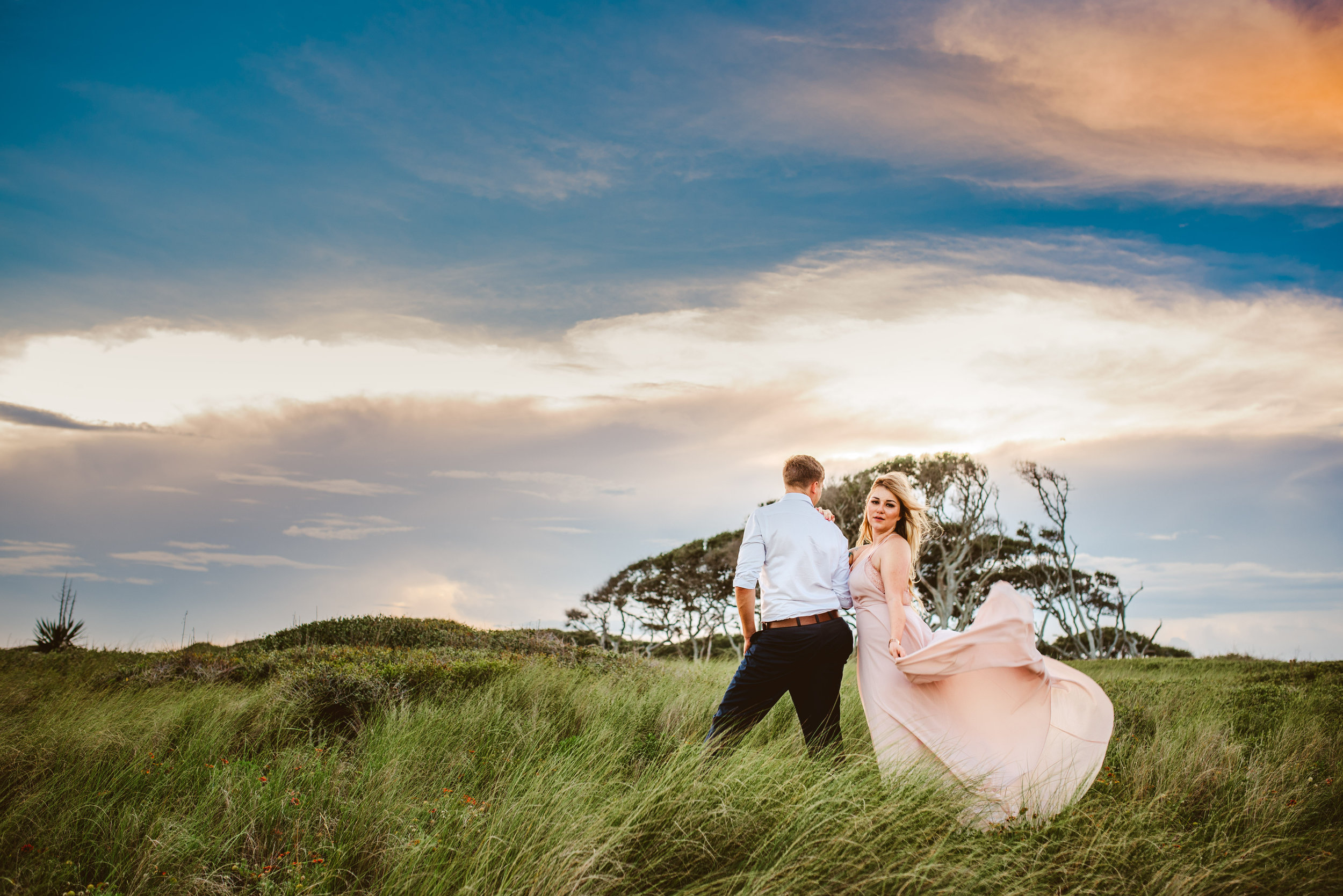 Matt + Johanna - Beach Engagement Photography at Fort Fisher, North Carolina