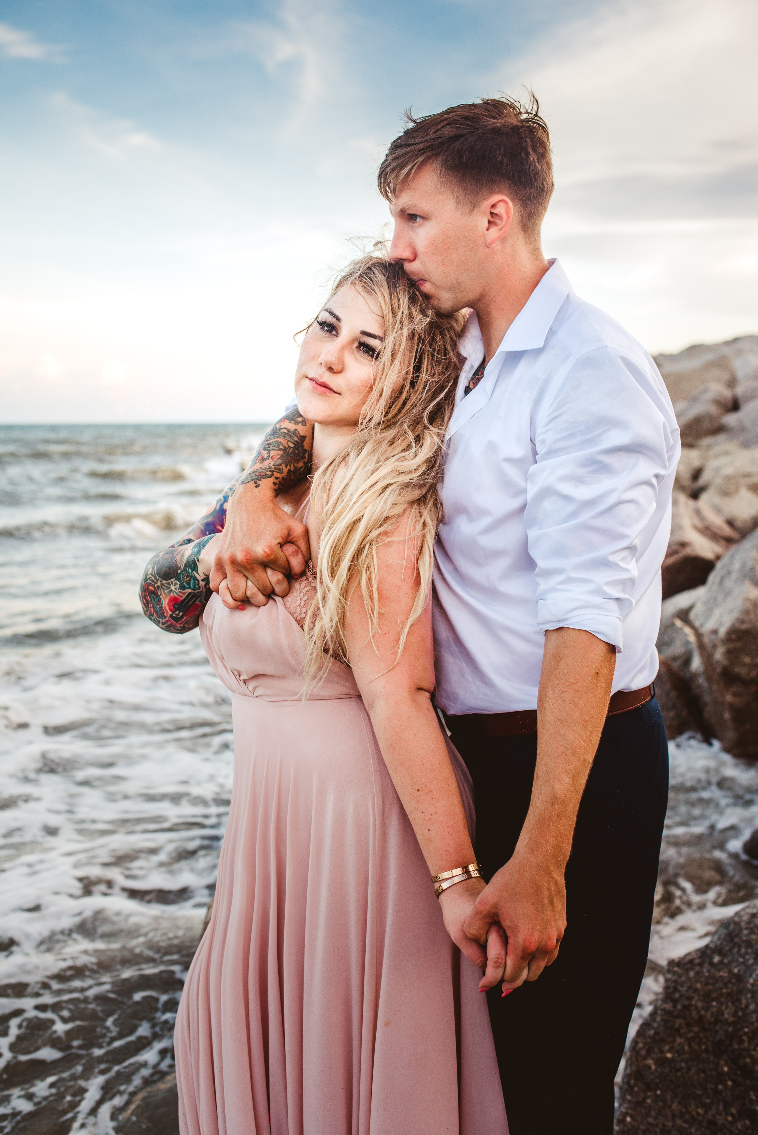 Matt + Johanna - Beach Engagement Photography at Fort Fisher, North Carolina