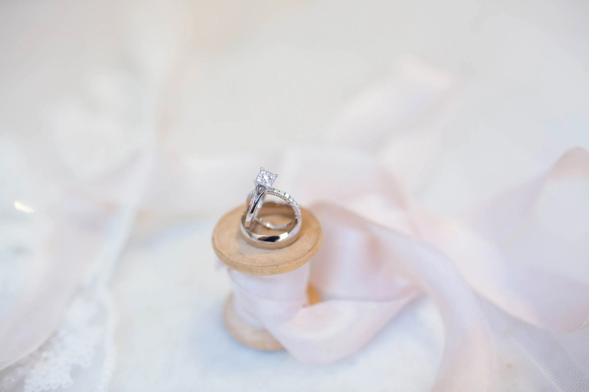 Wedding Rings -  Yansi + Eddie -  Cape Fear Botanical Garden - Fayetteville North Carolina Photographer