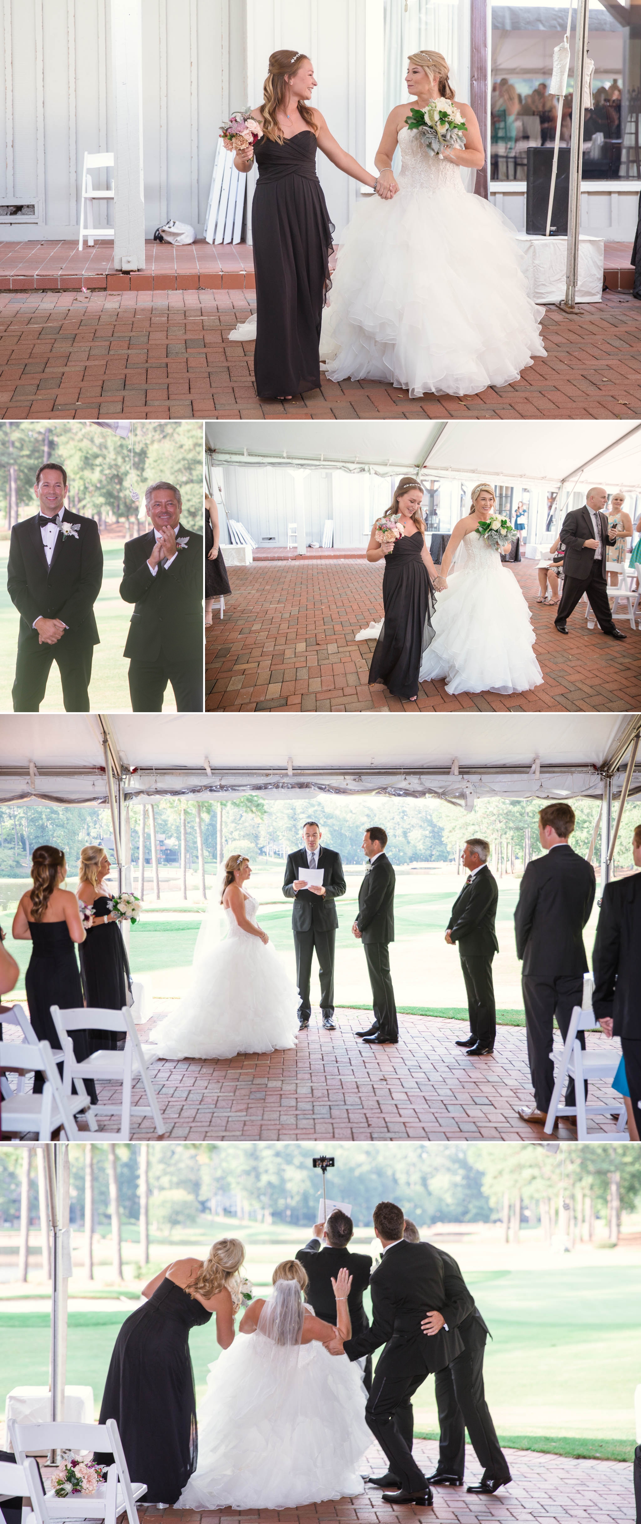 Ceremony - Dona + Doug - MacGregor Downs Country Club in Cary, NC - Raleigh Wedding Photographer