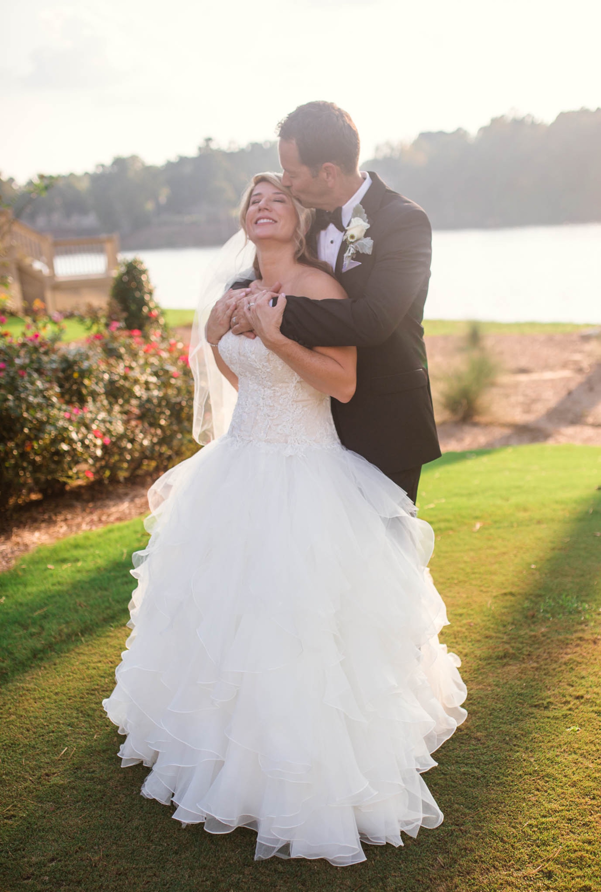 Bride and Groom Portraits - Dona + Doug - MacGregor Downs Country Club in Cary, NC - Raleigh Wedding Photographer