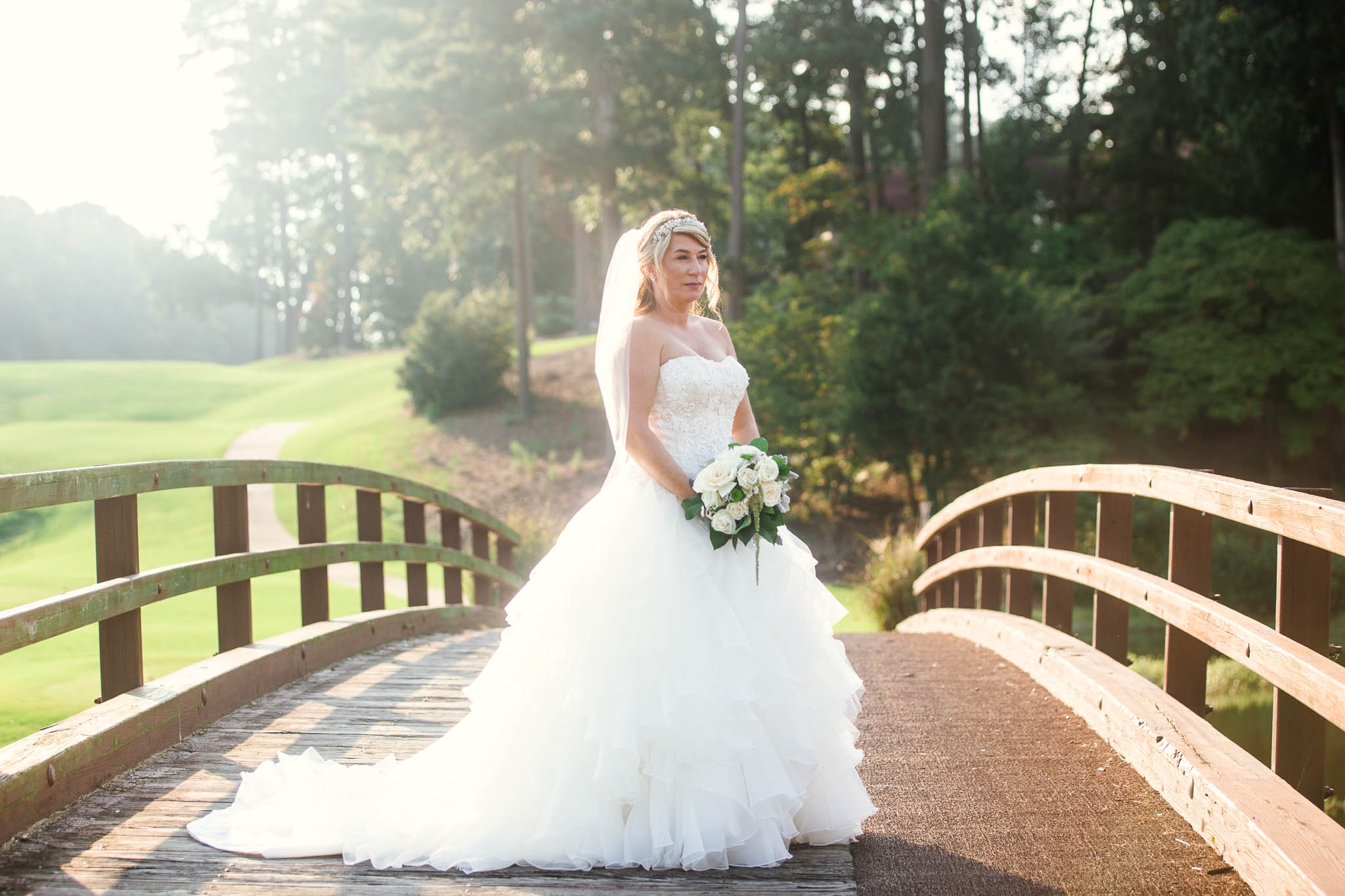 Bridal Portrait - Dona + Doug - MacGregor Downs Country Club in Cary, NC - Raleigh Wedding Photographer