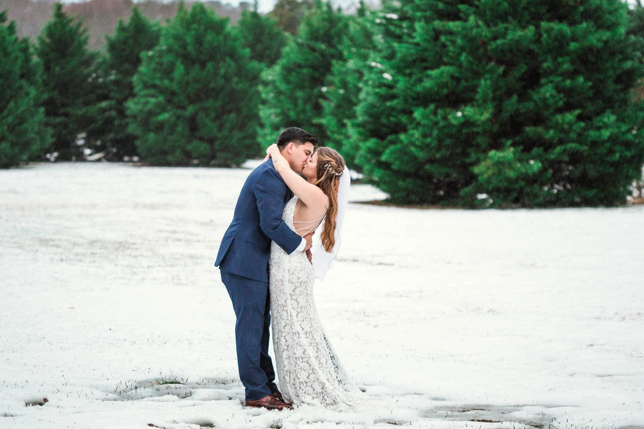 Jessica + Brandon - Snowy Winter Wedding at the Rand Bryan House in Garner, NC - Raleigh North Carolina Wedding Photographer