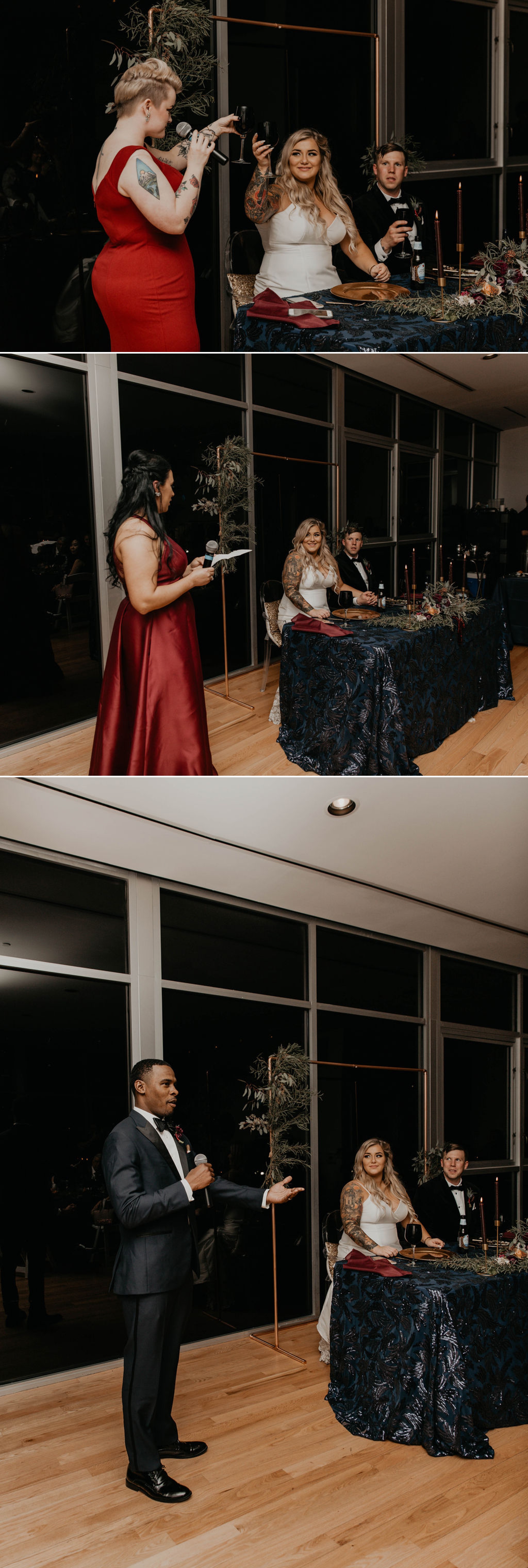 Toasts - Matt Smarsh and Johanna Dye - suites by the black tux - Raleigh North Carolina Urban Downtown Wedding
