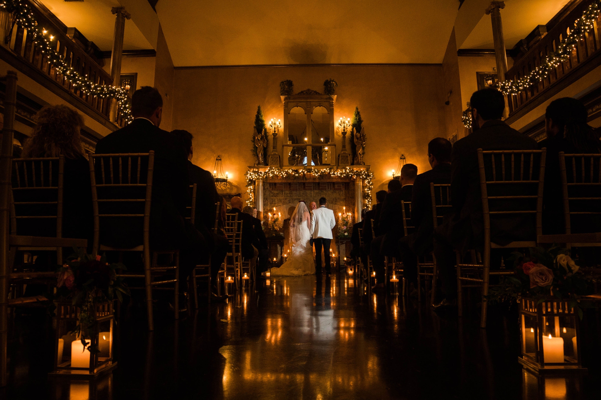 Dark shot of the wedding ceremony - Honolulu Oahu Hawaii Wedding Photographer