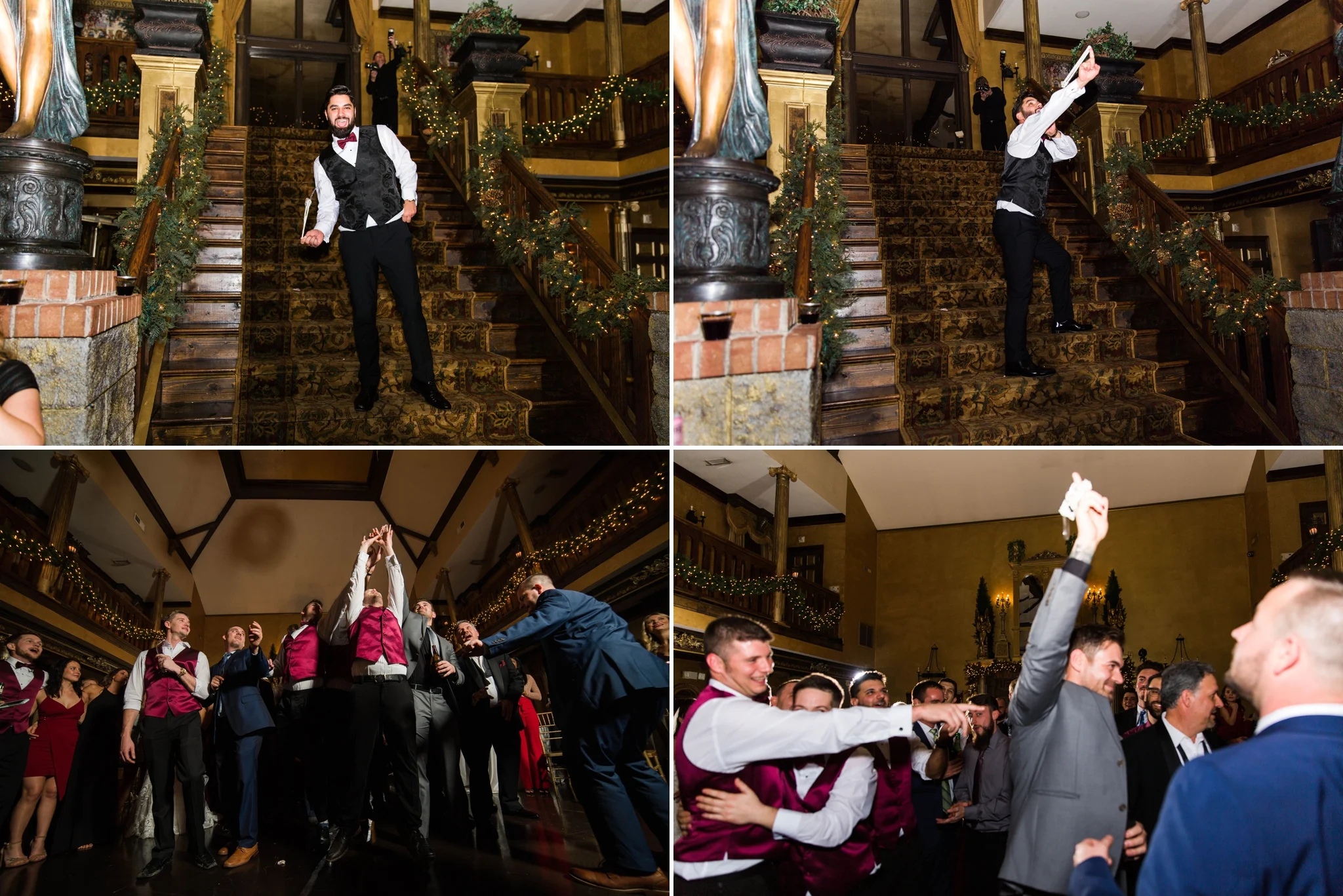The garter toss with Off Camera Flash OCF Mag Mod - Honolulu Oahu Hawaii Wedding Photographer
