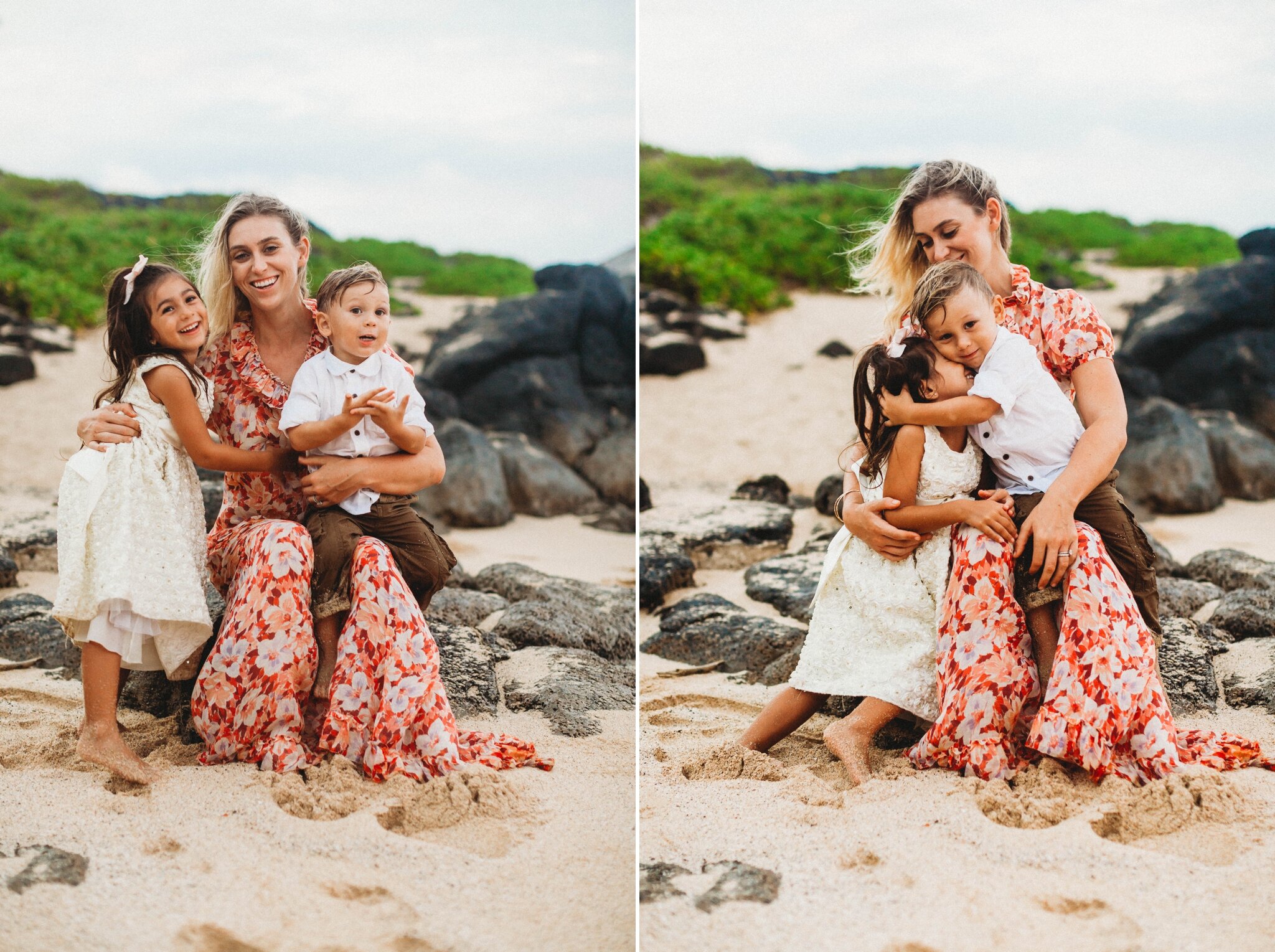 Makapu'u Beach Park Mommy and me Photography Session - Oahu Hawaii Family Photographer