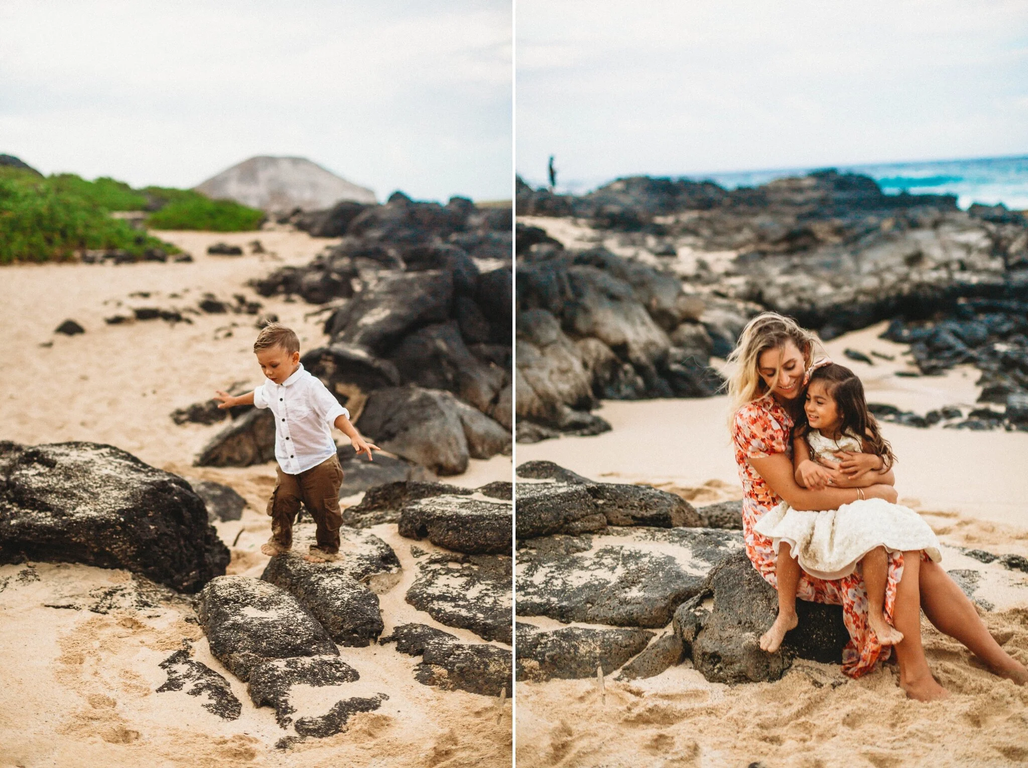 Makapu'u Beach Park Mommy and me Photography Session - Oahu Hawaii Family Photographer