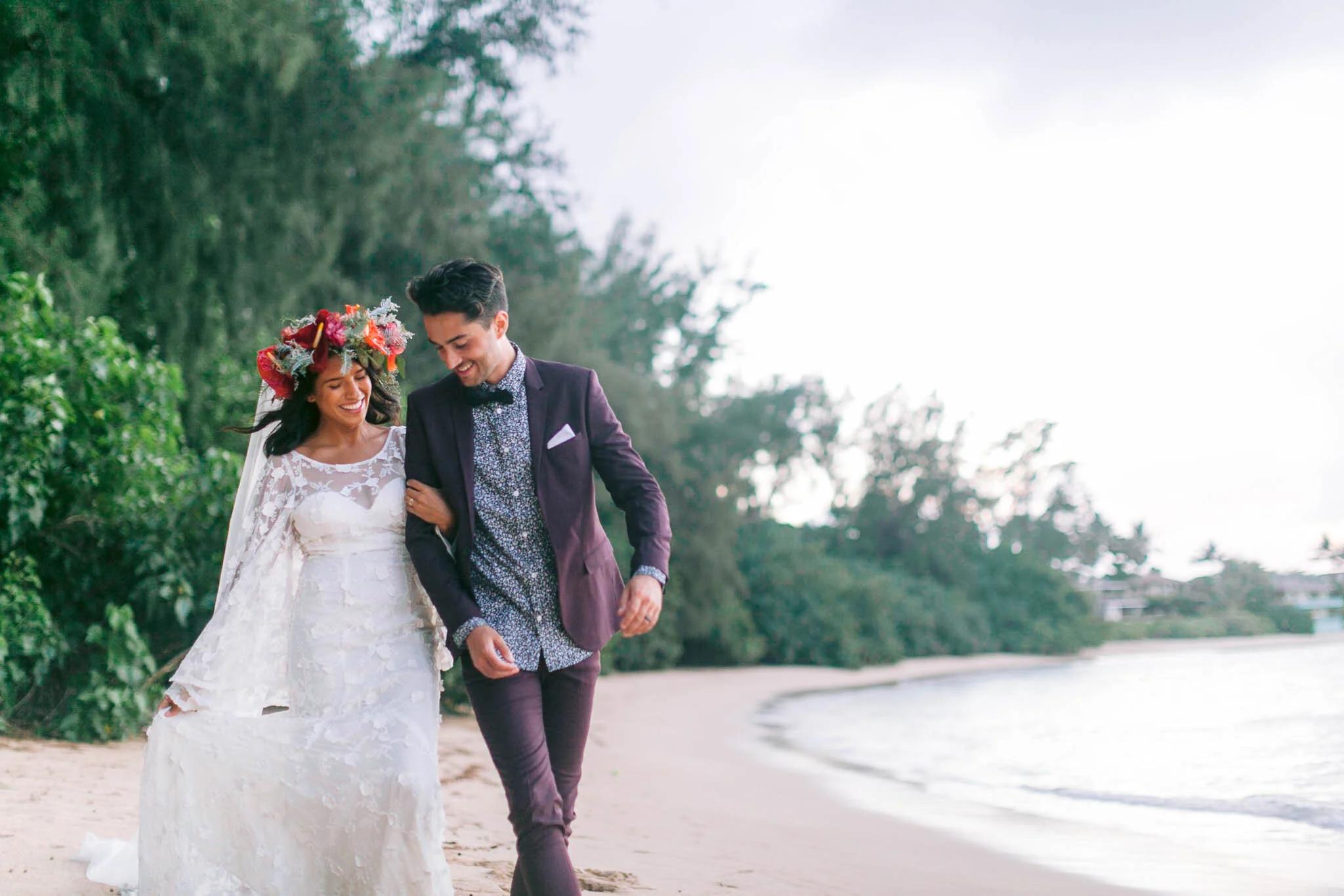 Oahu Hawaii Elopement Photographer - Intimate Beach Weddings - Boho