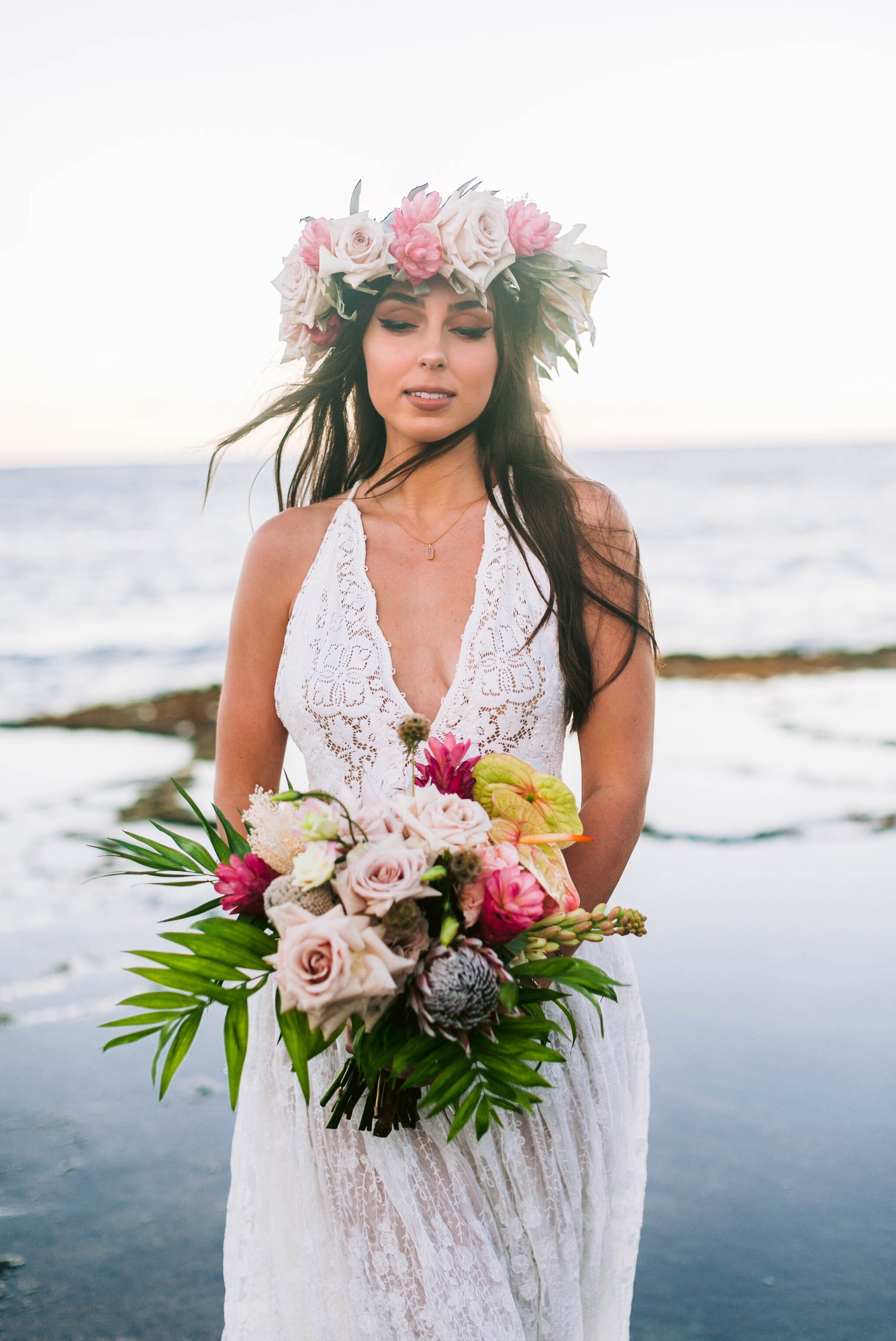 Elopement at Makua Beach - North Shore Oahu Hawaii Wedding Photographer ...