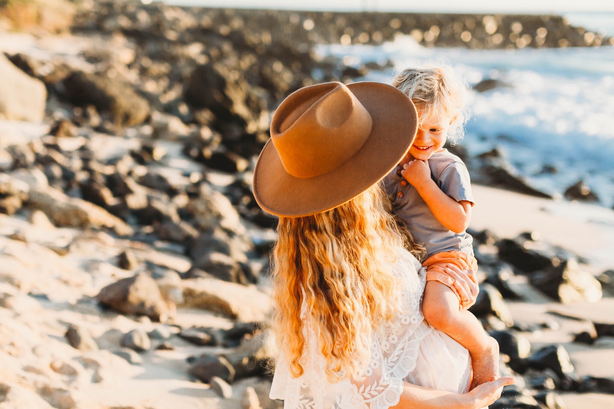 Sunset Mommy and Me Photography Session - Electric Beach, kapolei, Oahu, Hawaii Maternity Photographer - Motherhood 9.jpg