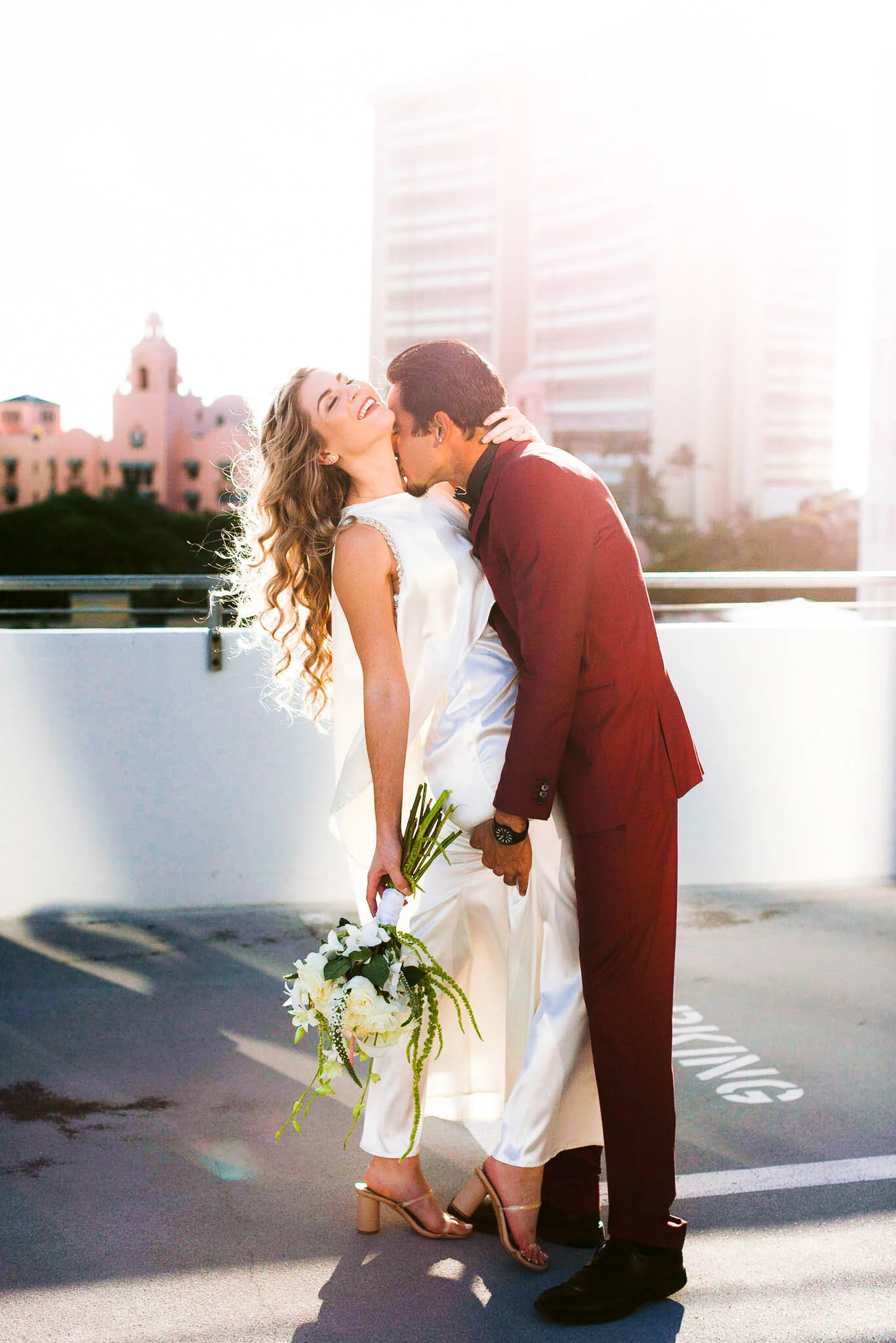 Rooftop Elopement in Downtown Waikiki - Royal Hawaiian Hotel - Oahu Hawaii Wedding Photographer