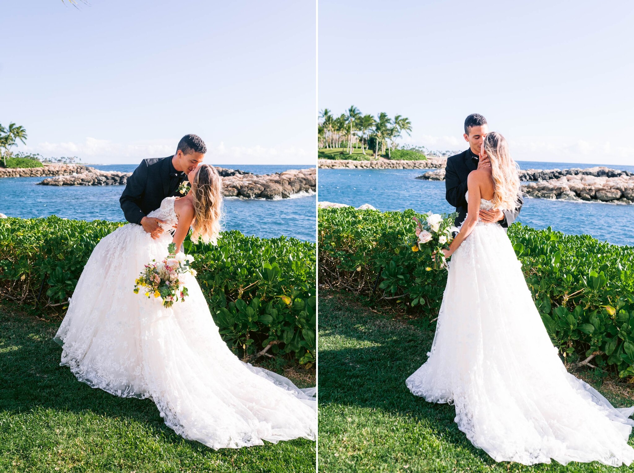 Bride + Groom - Adisa + Zoe - Four Seasons Oahu at Ko Olina Wedding Inspiration - Kapolei, Hawaii Photographer 
