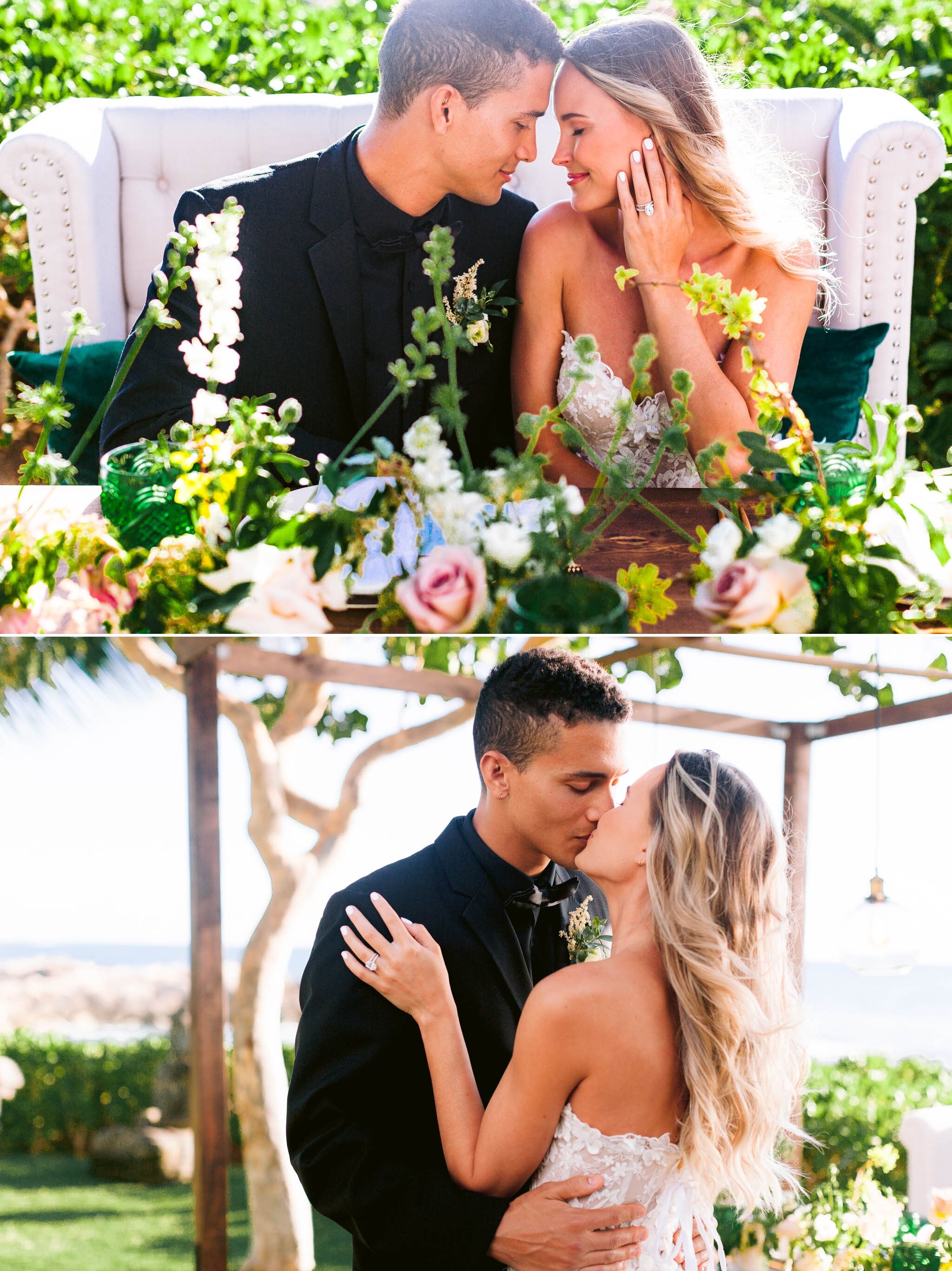 Bride and Groom at the Sweetheart Table - Bride + Groom -  Four Seasons Oahu at Ko Olina Wedding Inspiration - Kapolei, Hawaii Photographer 