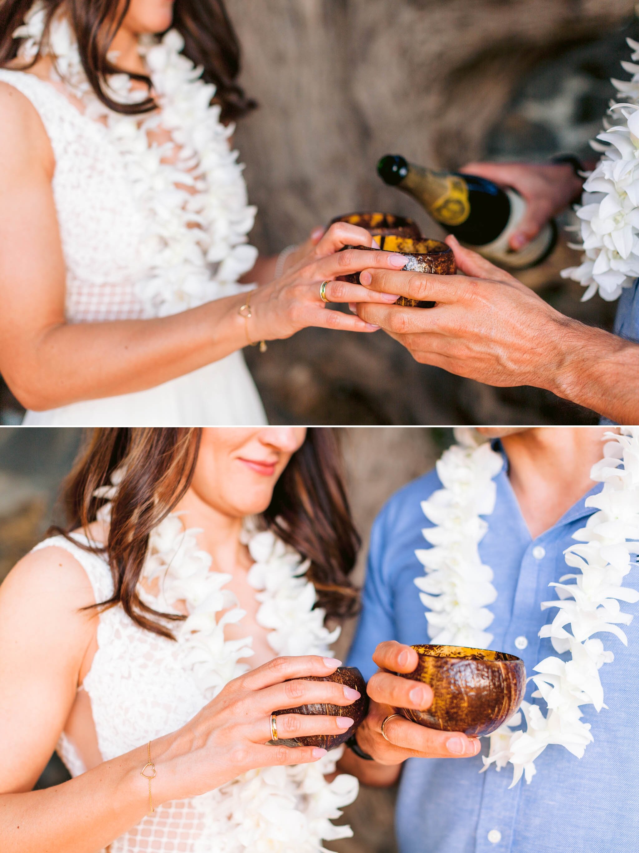Wedding Cake by the Ocean - Elopement at Secret Cove Beach - Makau - Maui Wedding Photographer - Hawaii Strand Hochzeit
