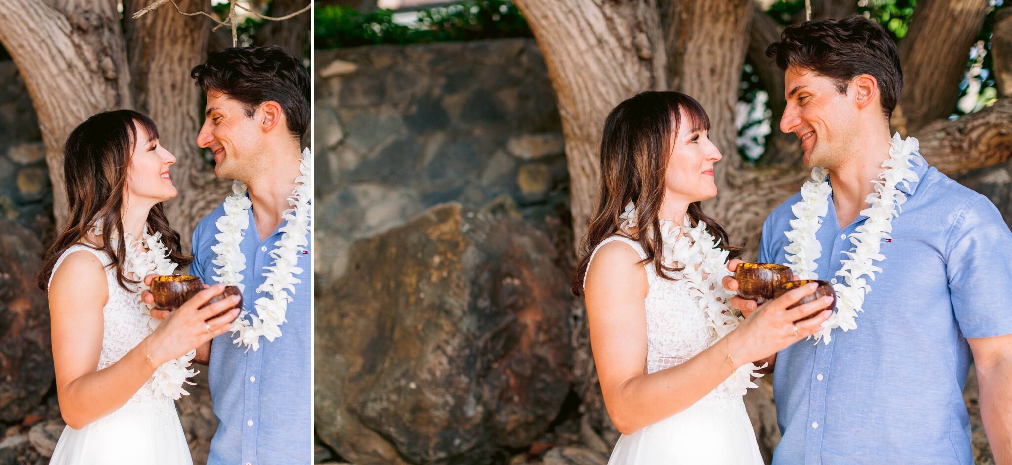 Wedding Cake by the Ocean - Elopement at Secret Cove Beach - Makau - Maui Wedding Photographer - Hawaii Strand Hochzeit