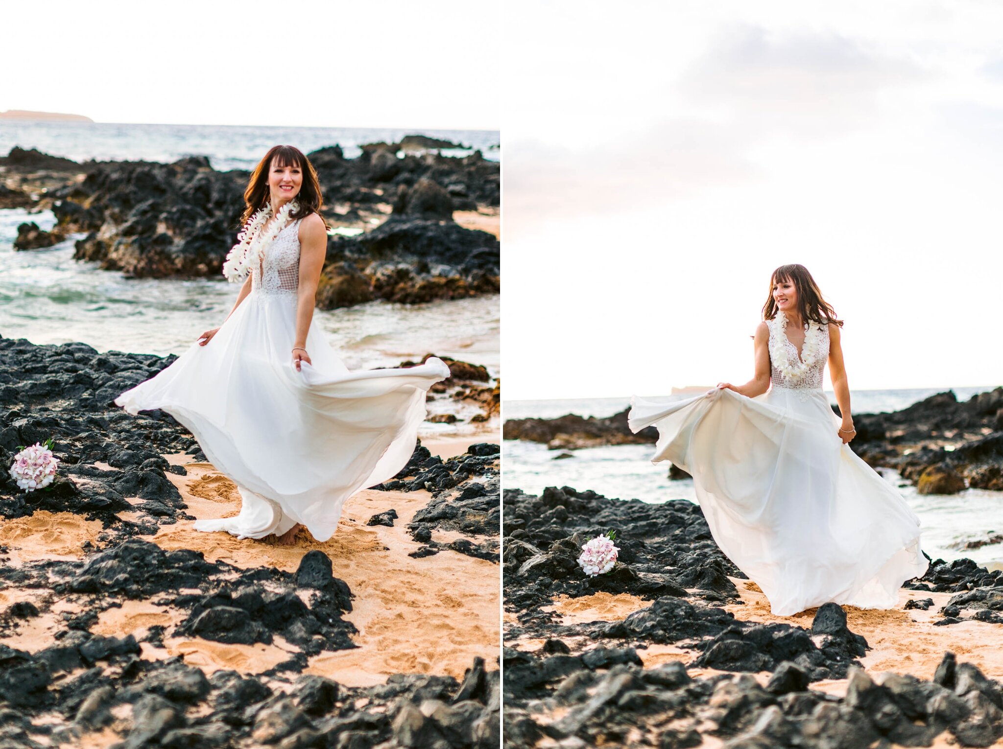 Elopement at Secret Cove Beach - Makau - Maui Wedding Photographer - Hawaii Strand Hochzeit