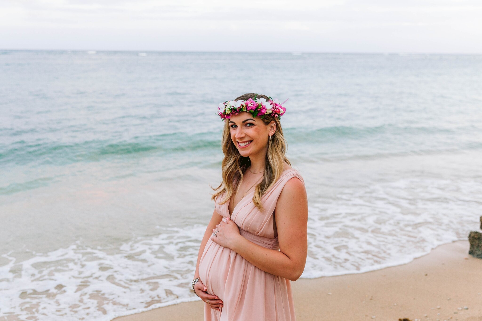 Maternity Photography Session at Waialae Beach Park - Oahu Family Photographer