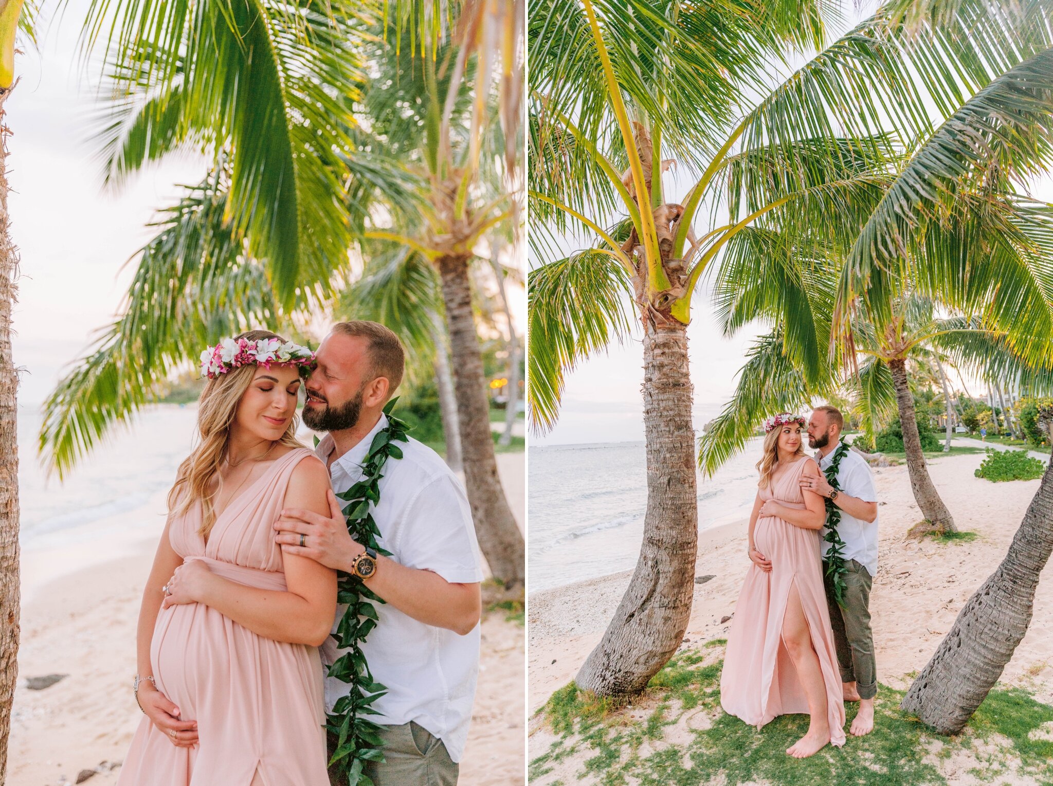 Maternity Photography Session at Waialae Beach Park - Oahu Family Photographer