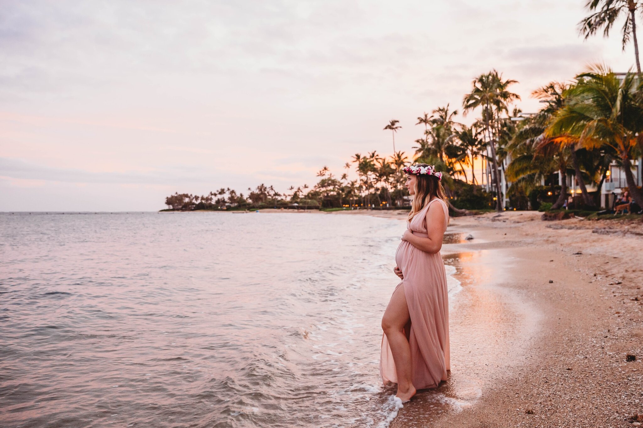 Maternity Photography Session at Waialae Beach Park - Oahu Family Photographer