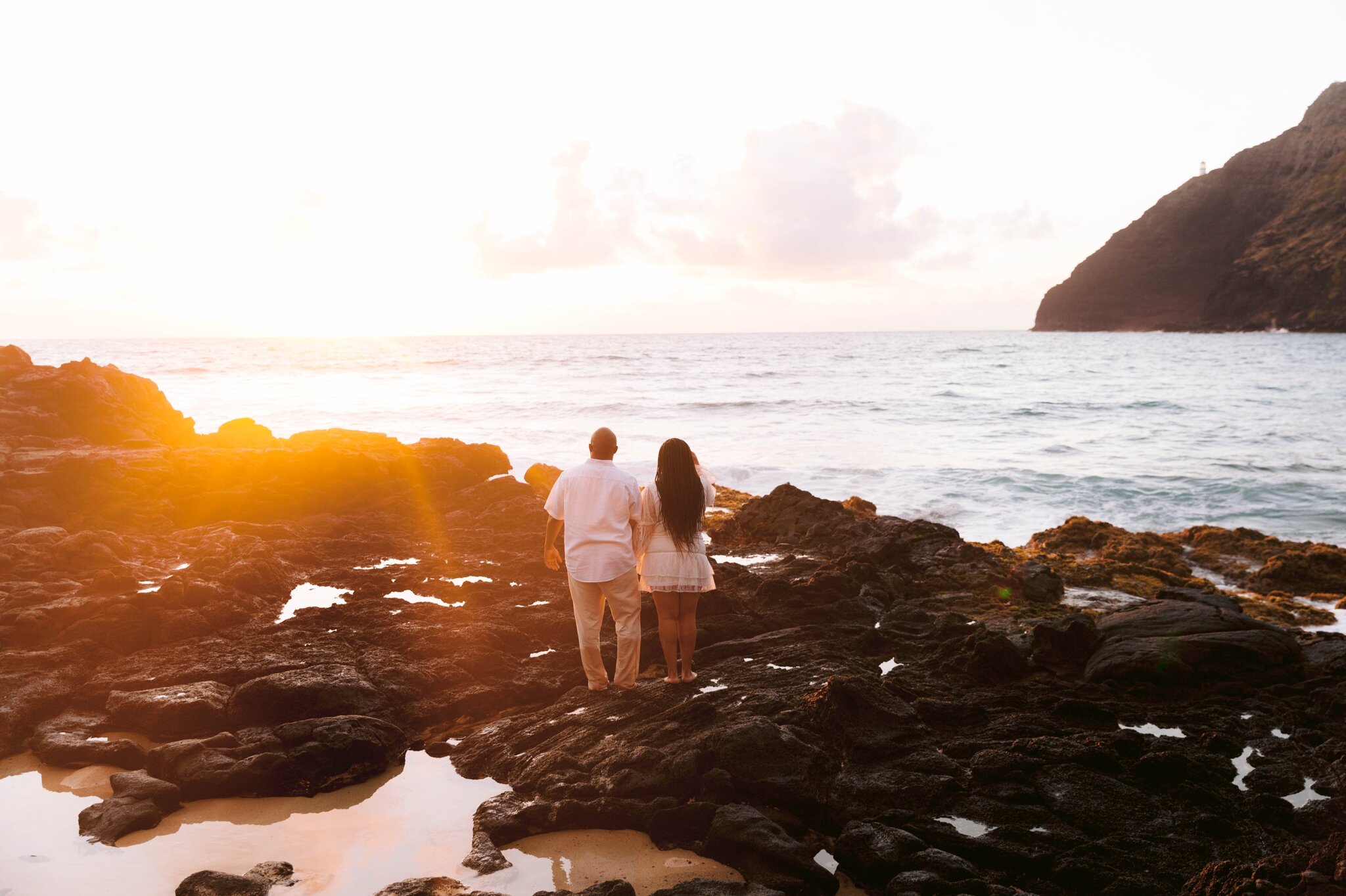 Sunrise Couples Session at Makapuu Beach Park - Oahu Engagement Photographer
