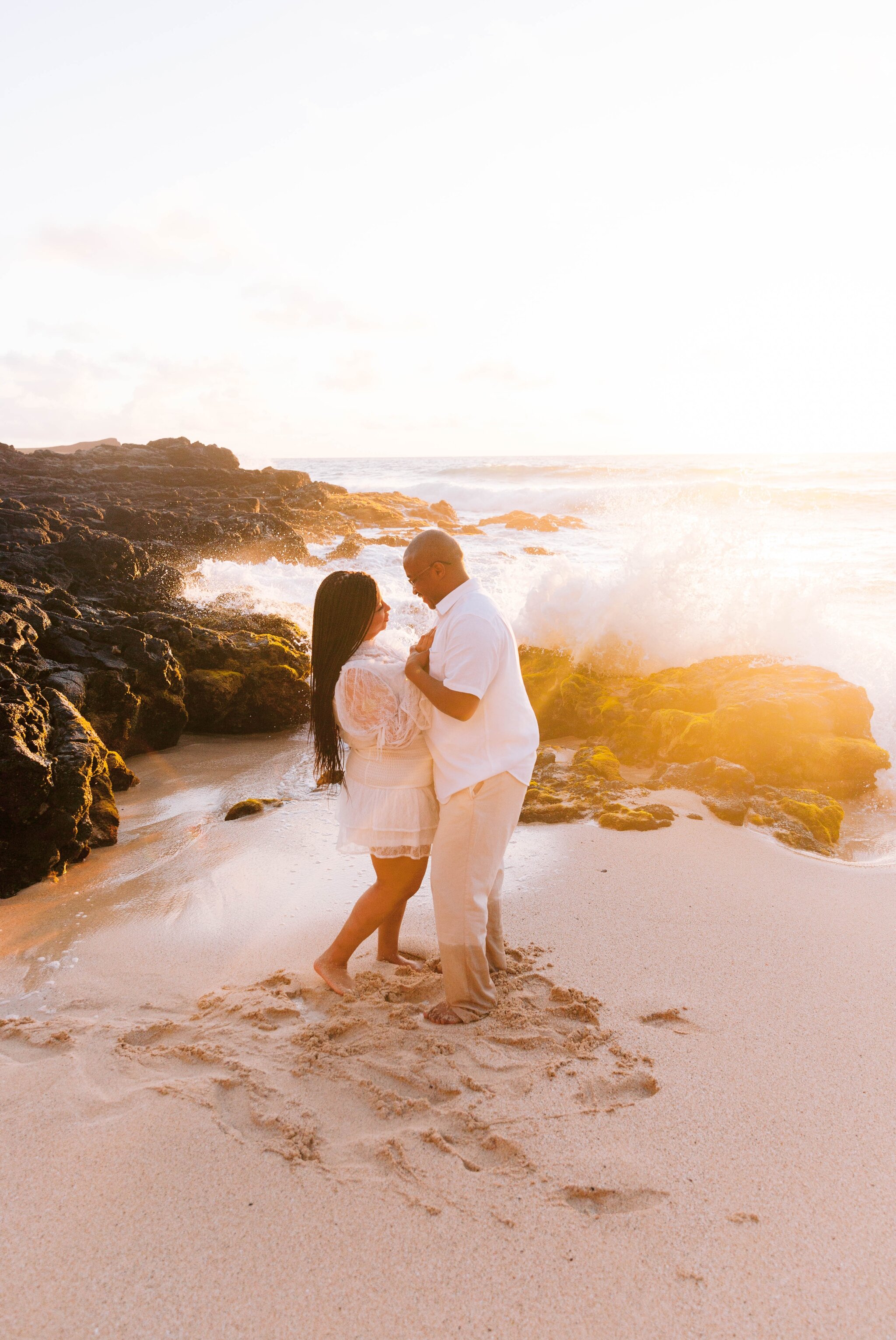 Sunrise Couples Session at Makapuu Beach Park - Oahu Engagement Photographer