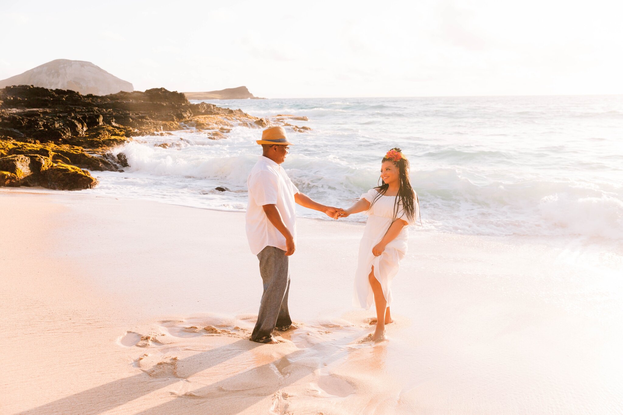 Sunrise Couples Session at Makapuu Beach Park - Oahu Engagement Photographer