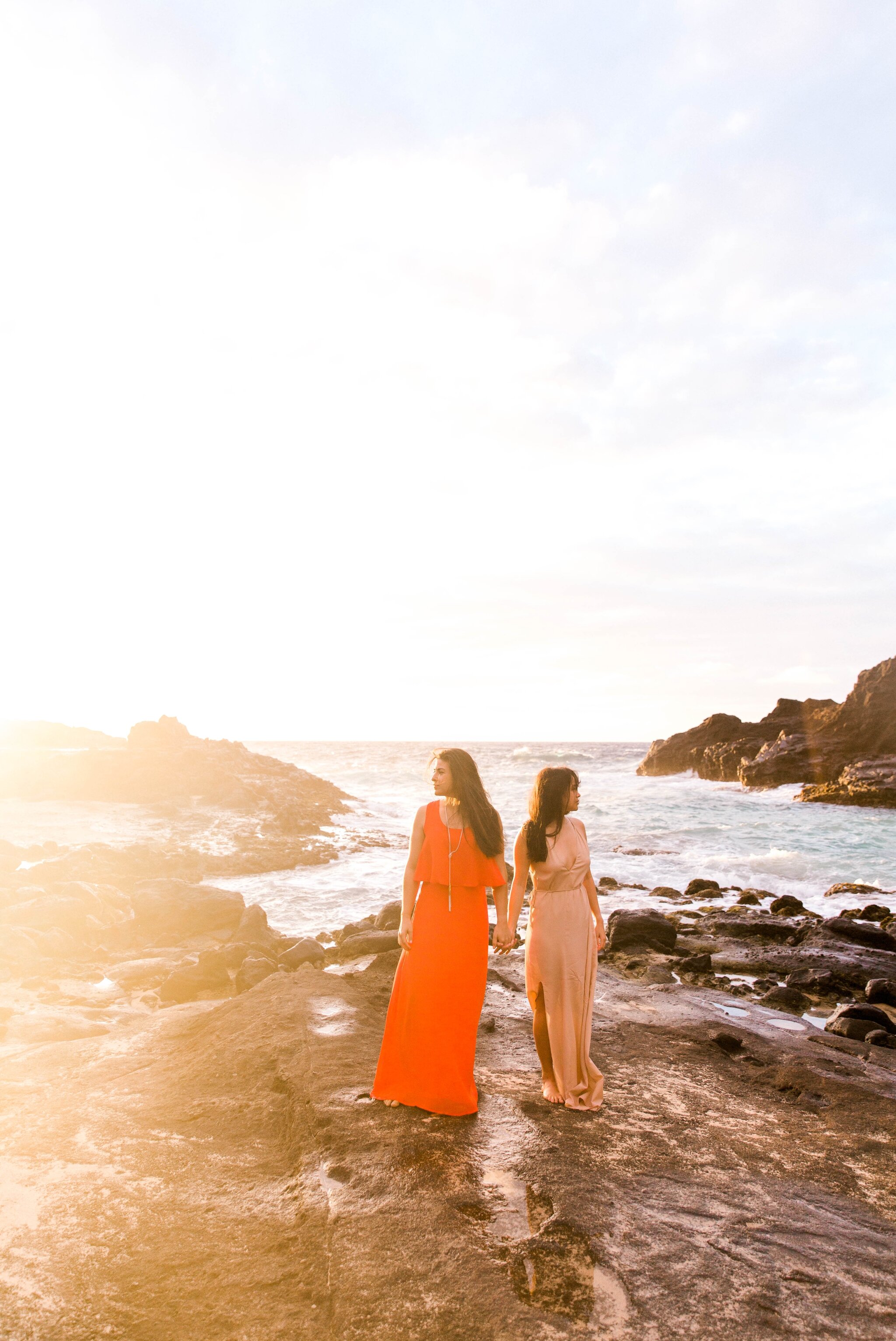 Same-Sex Engagement Photography Session at Halona Blow Hole - Oahu Wedding Photographer