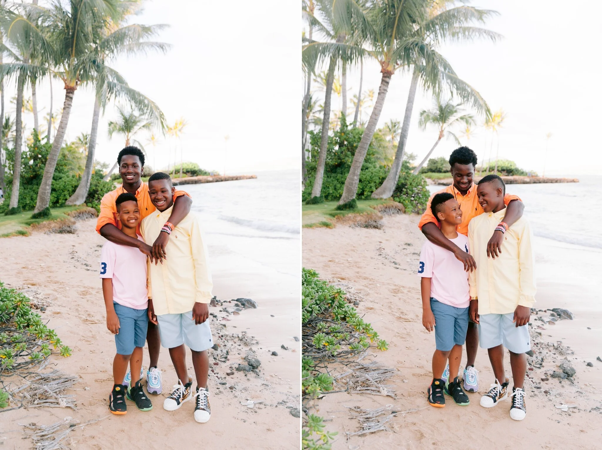 Family Photography at Waialae Beach Park at Kahala Resort - Honolulu, Oahu Photographer
