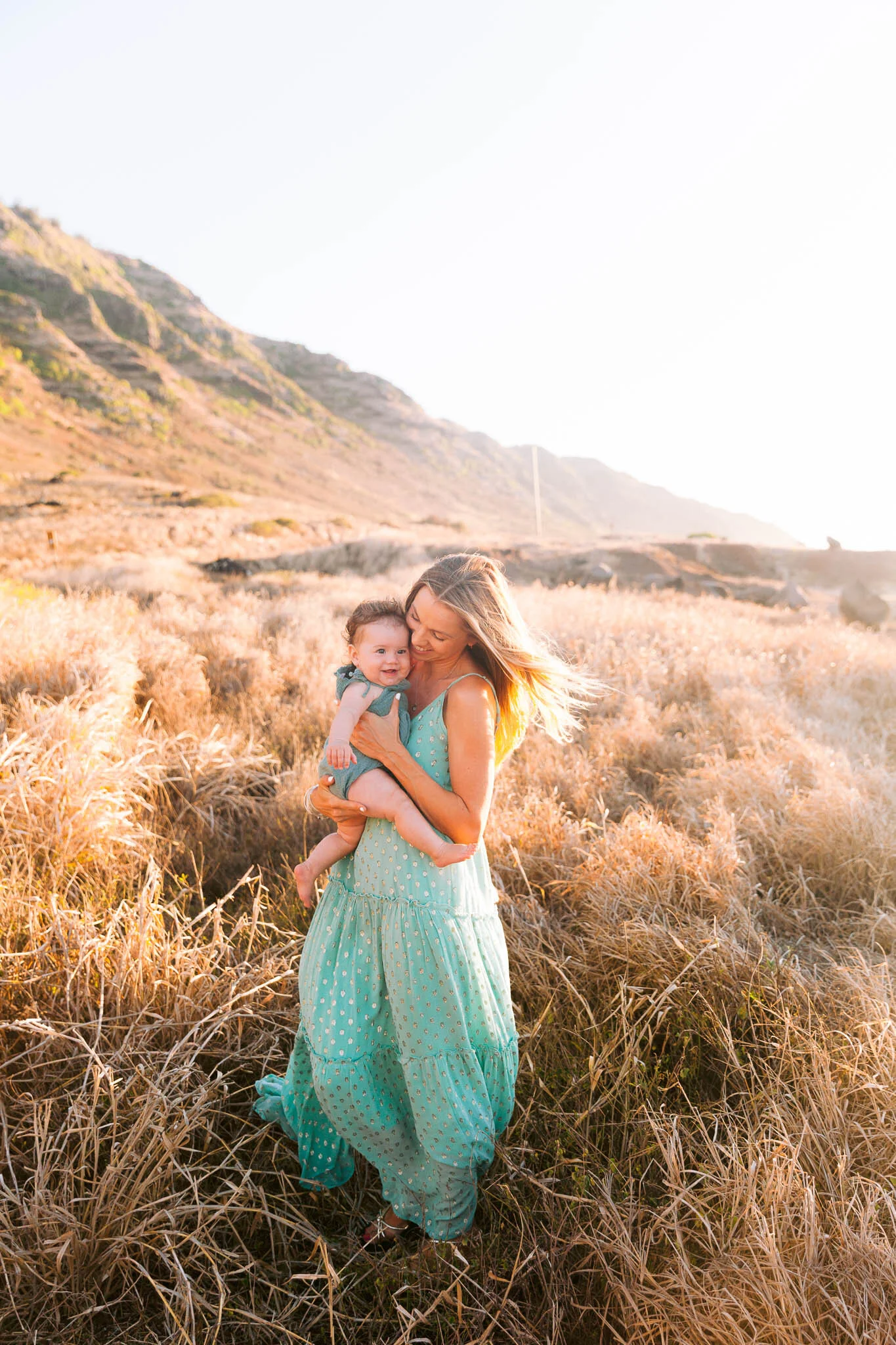 Sunset Family Photography Session at Kaena Point Trail - Oahu Hawaii Photographer