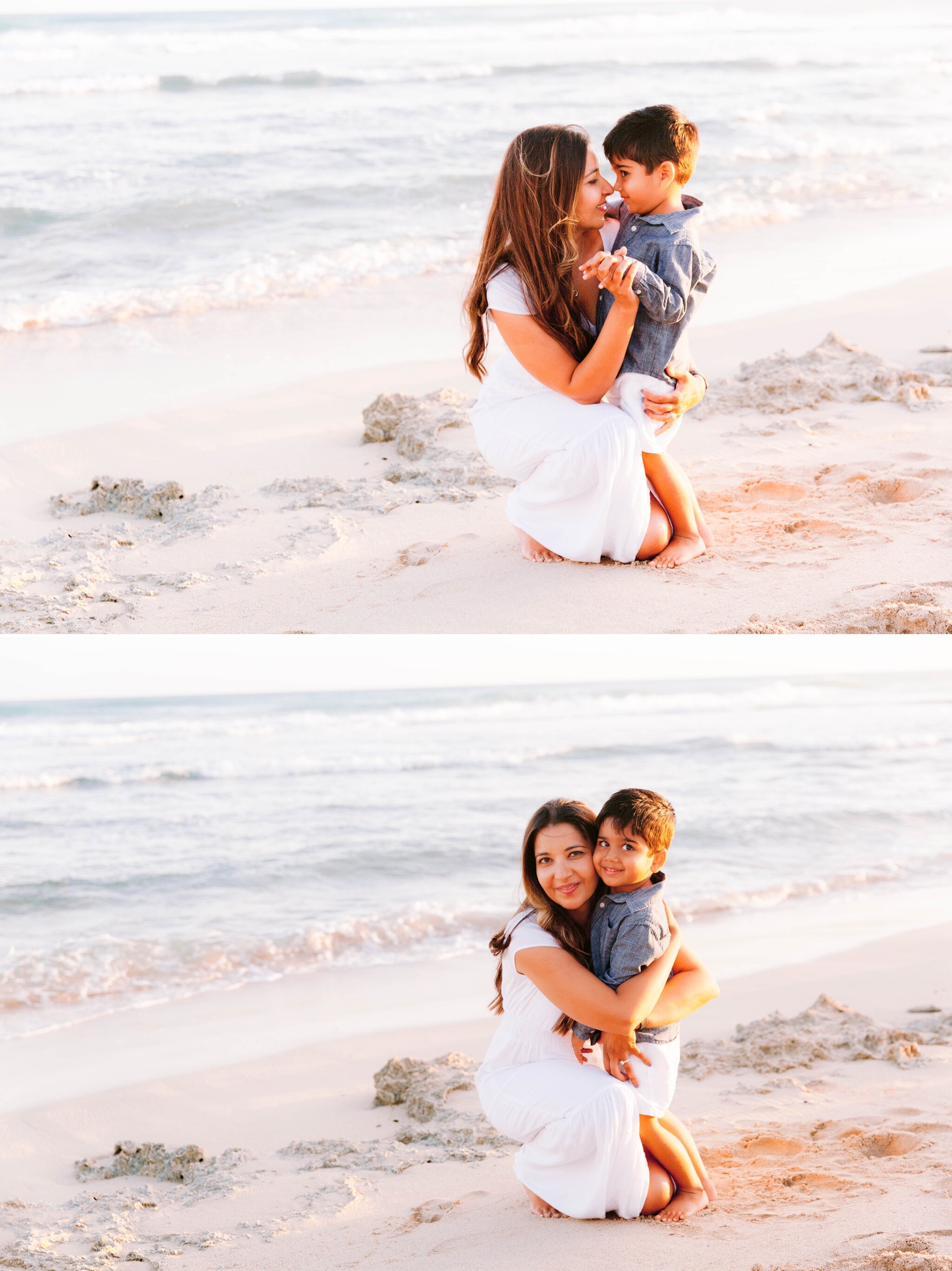 Sunset Extended Family Photography Session -  Barbers Point Beach Park - Oahu Photographer