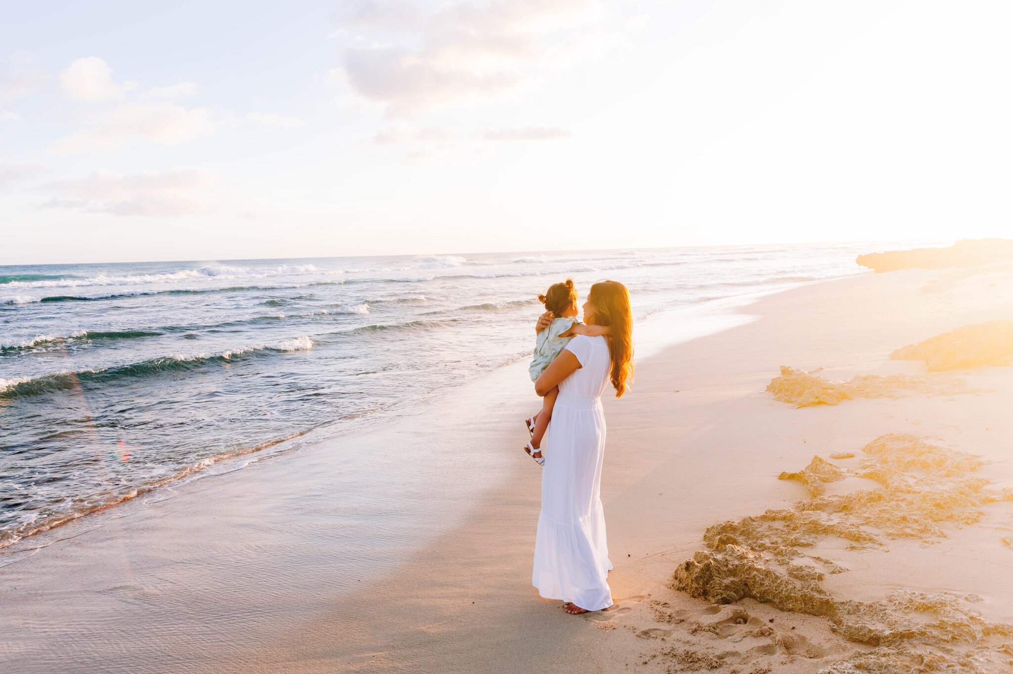 Sunset Extended Family Photography Session -  Barbers Point Beach Park - Oahu Photographer
