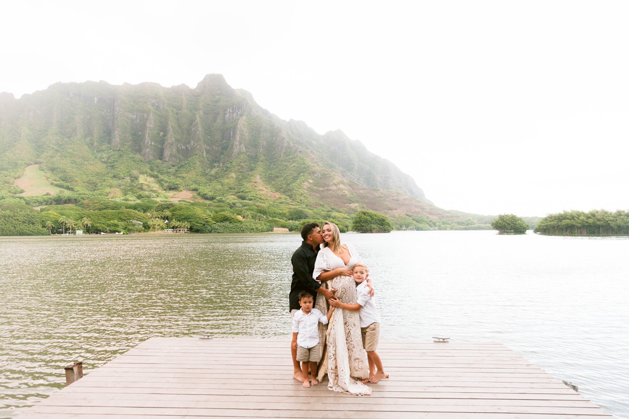 Oahu Family Photography - Kualoa Beach Park Maternity Photography