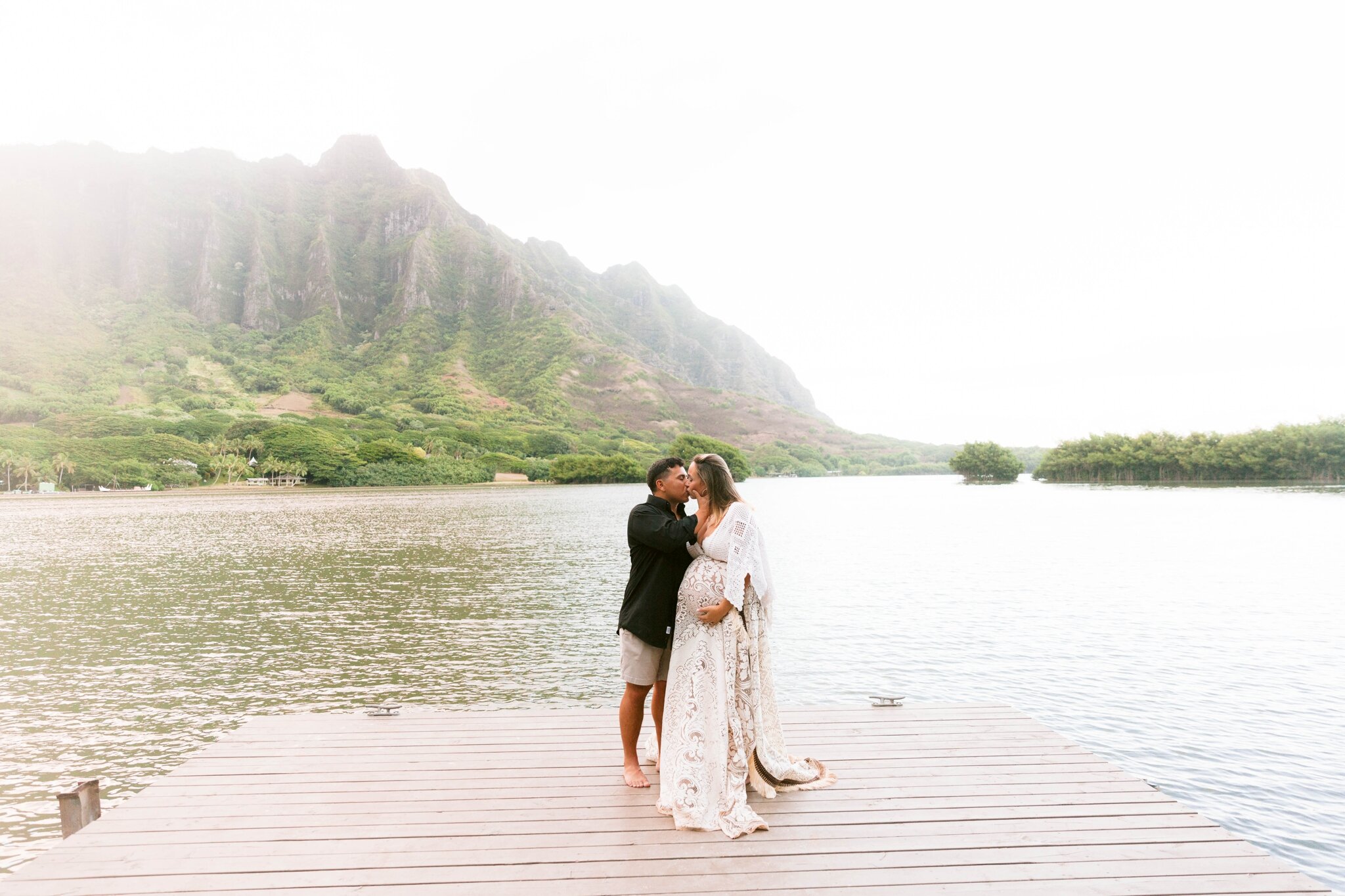 Oahu Family Photography - Kualoa Beach Park Maternity Photography