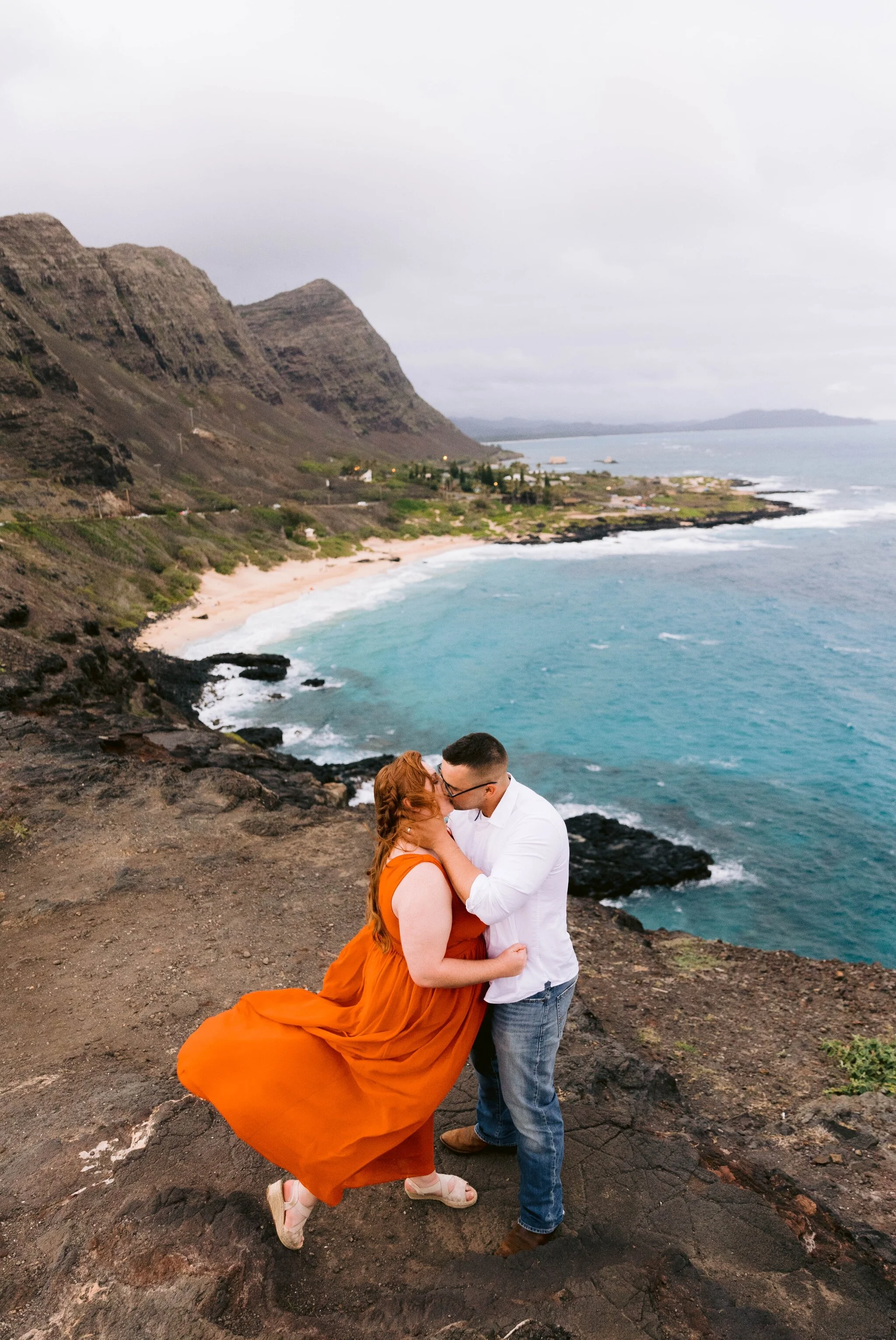 Makapu'u Lookout - Oahu Engagement Photographer