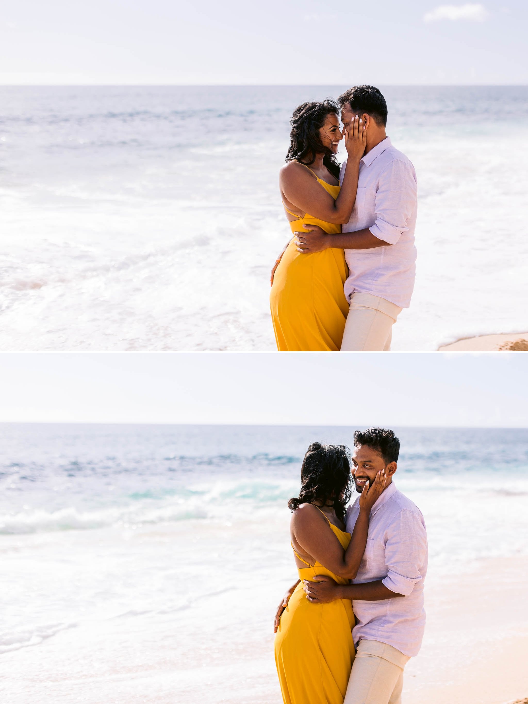 Romantic Engagement Session with picnic at sunset - Oahu Elopement Photographer  3.jpg