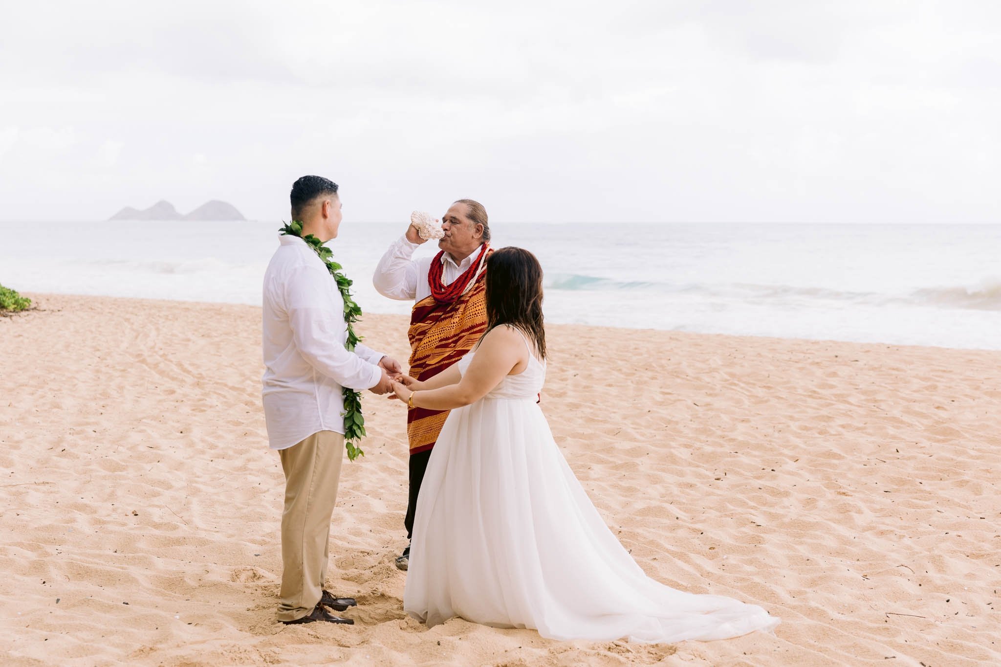 Amy + Joe - Elopement at Waimanalo Beach - Oahu Wedding Photographer