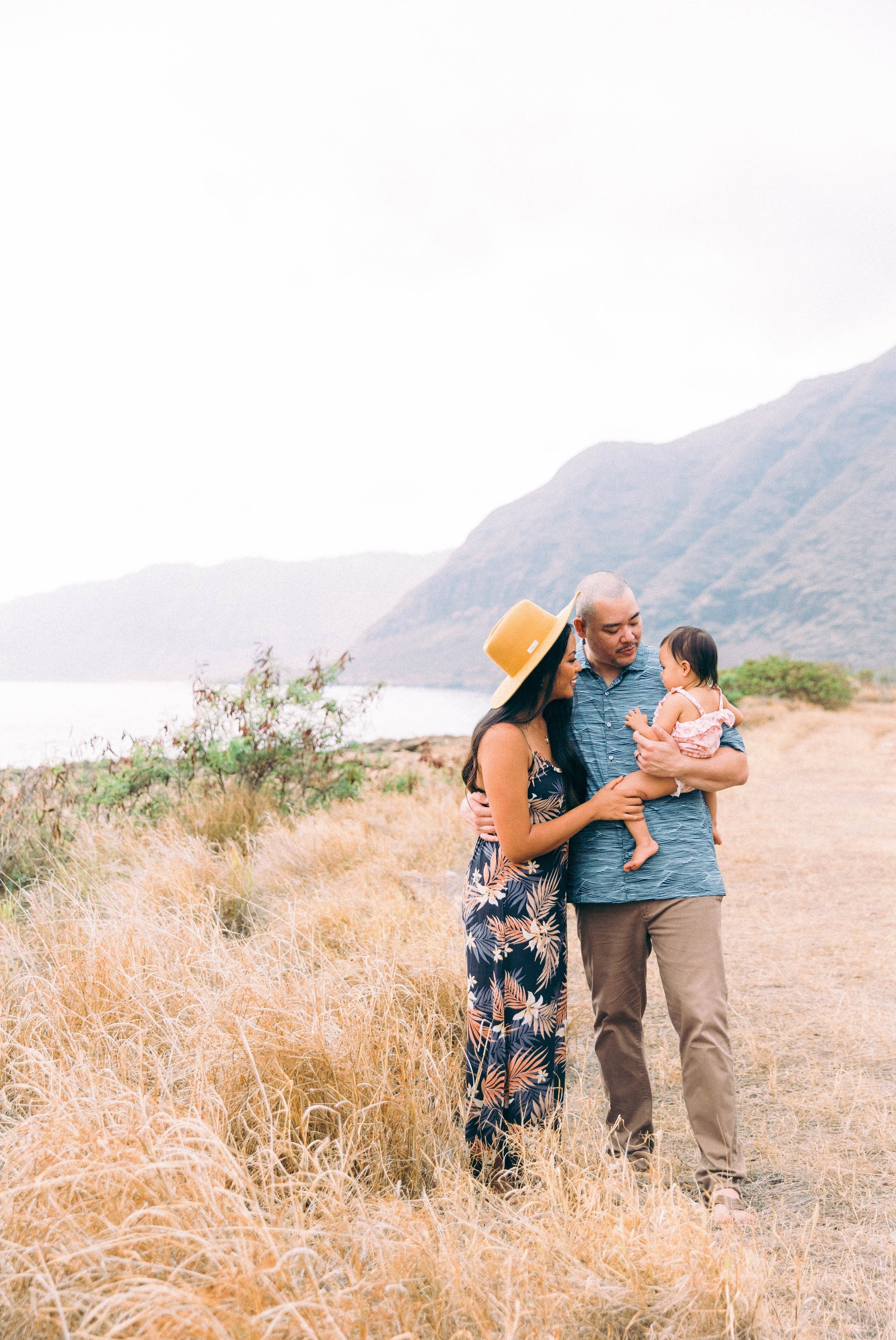 Boho Family Session at Makua Beach - Oahu Photographer