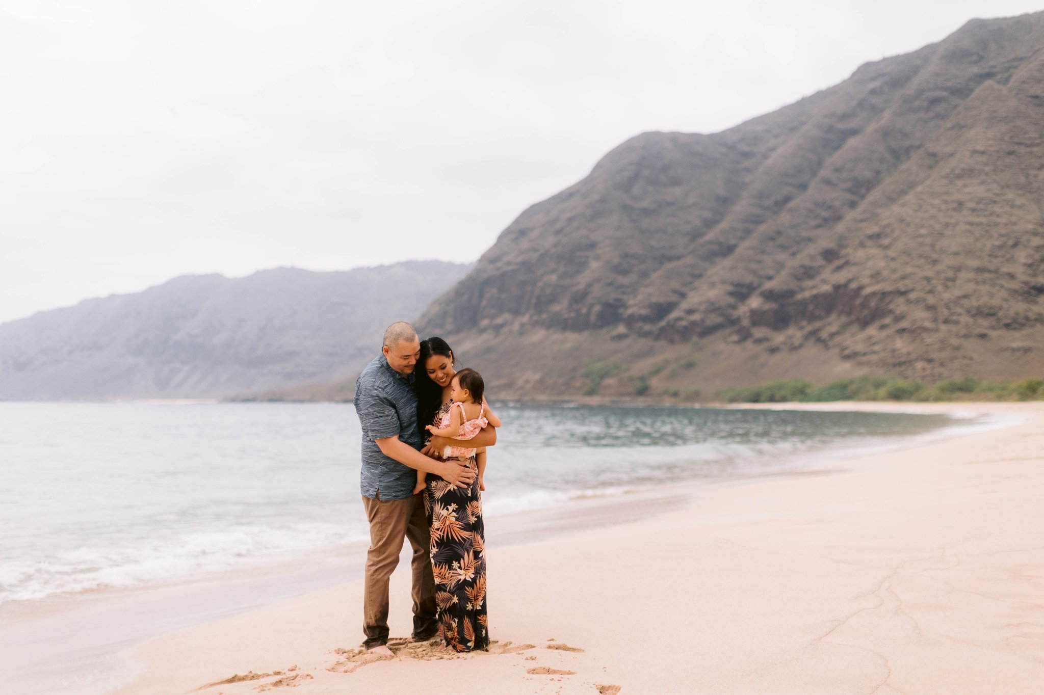 Boho Family Session at Makua Beach - Oahu Photographer