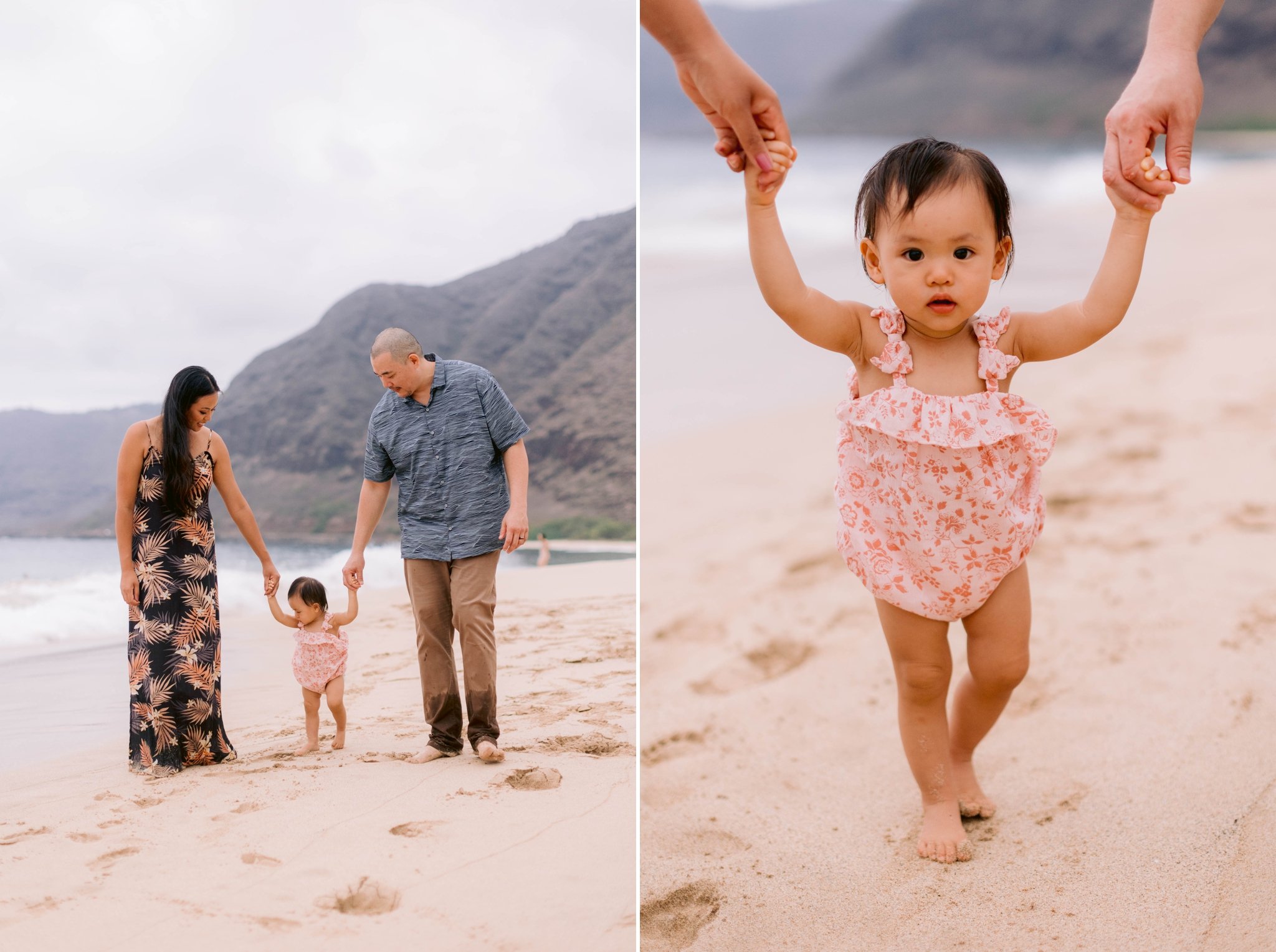 Boho Family Session at Makua Beach - Oahu Photographer