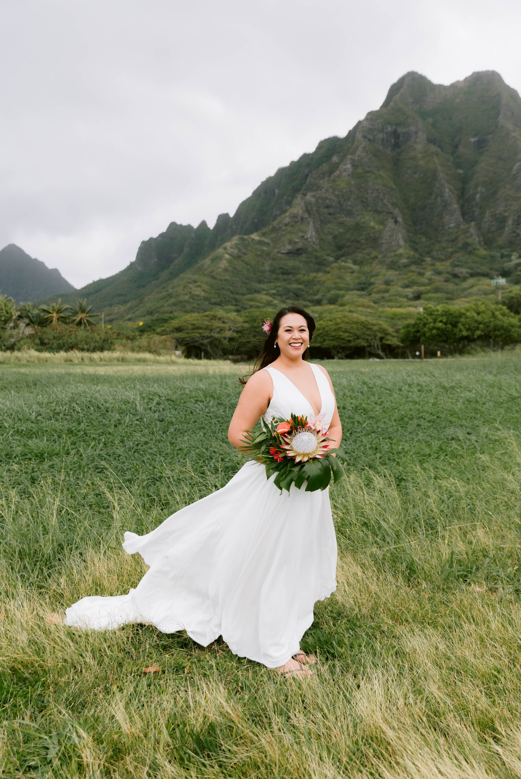 Wedding Photography at Kualoa Ranch - Fun Adventure Elopement in Oahu - Hawaii Wedding Photographer